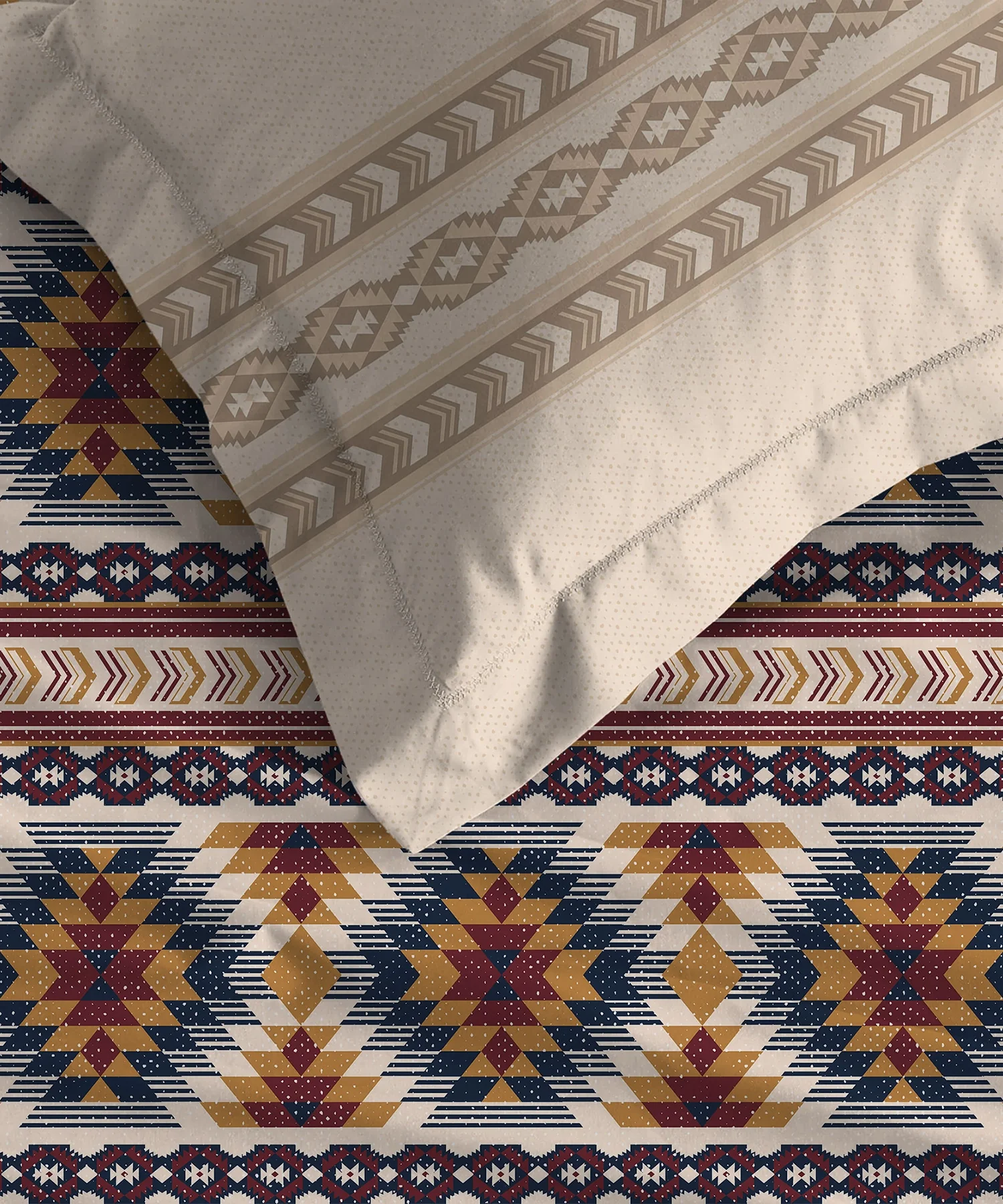 Soft Comfort King Fitted Bedsheet Set, GRACE |180 TC Cotton|2 Pillow Covers - Image 6