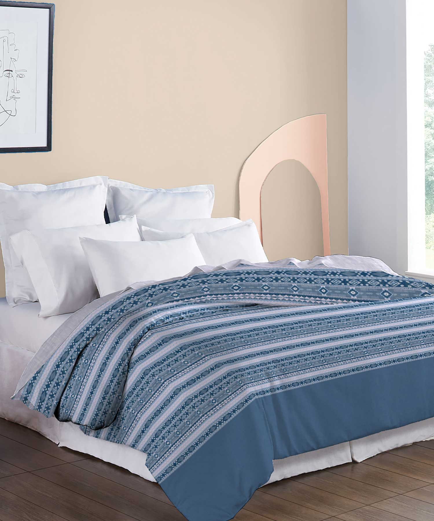 Soft Comfort Double AC Comforter, Ice Dust|210 TC-200 GSM Poly Cotton