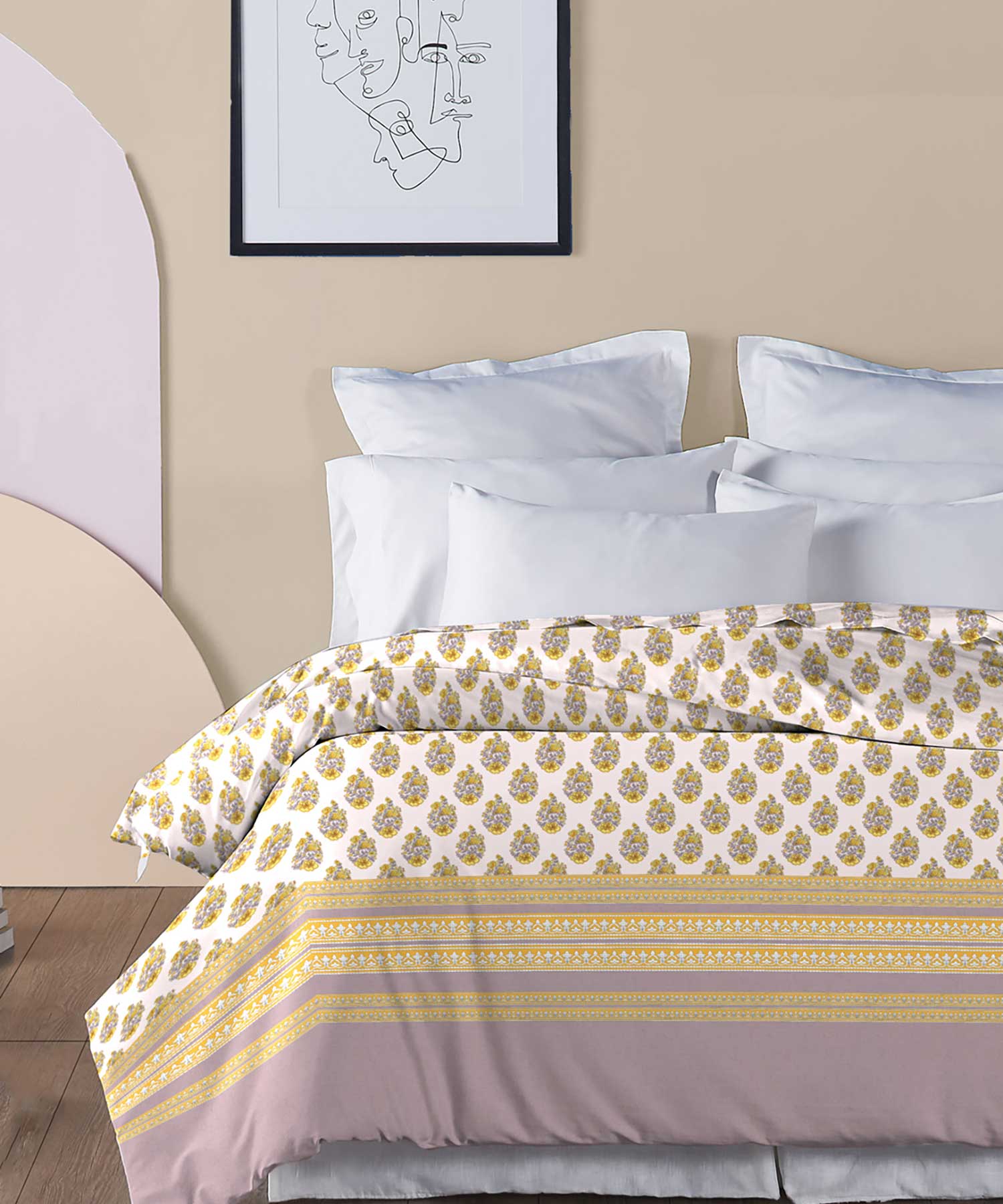 Soft Comfort Double AC Comforter, Marigold|210 TC-200 GSM Poly Cotton - Image 2