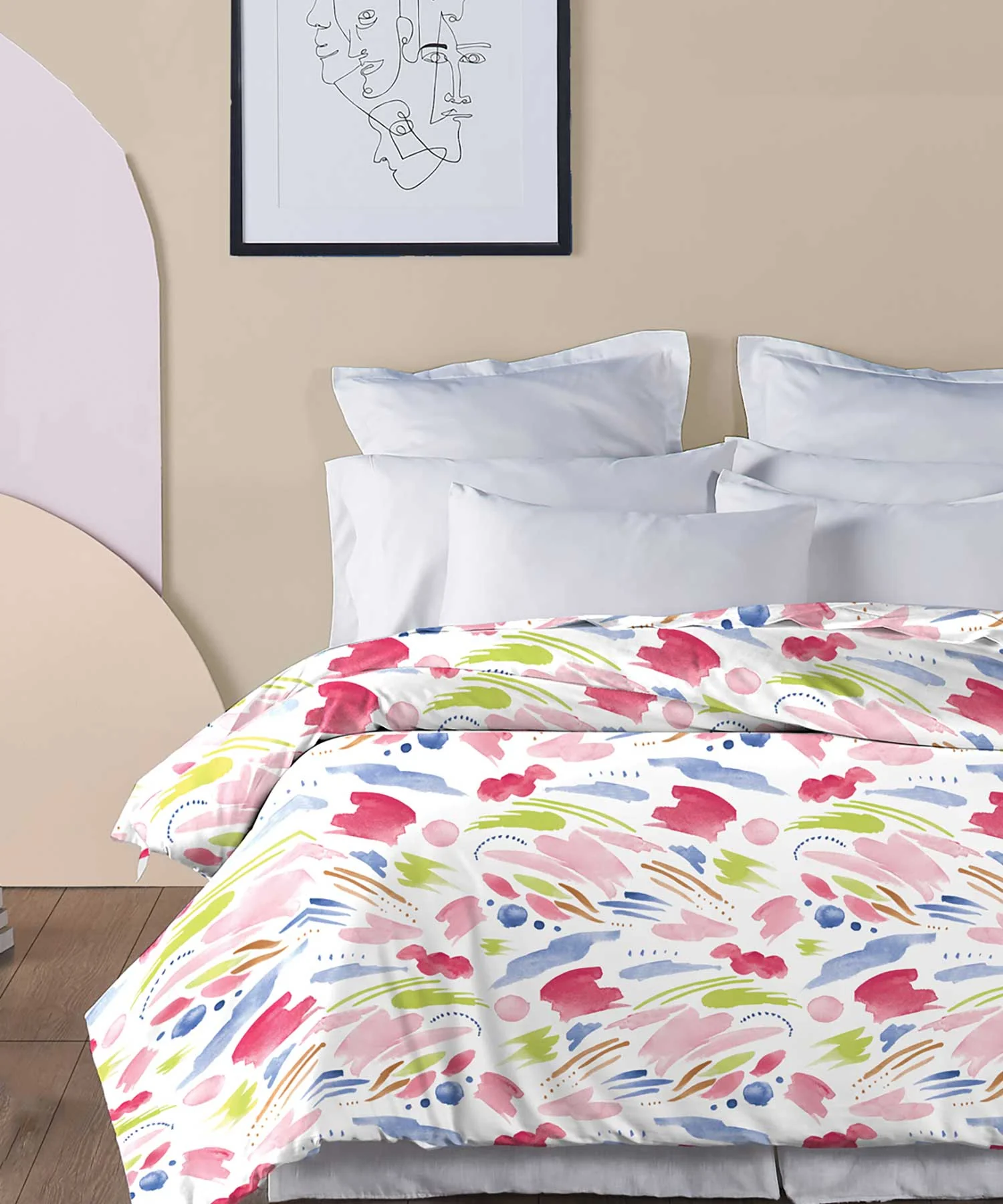 Soft Comfort Double AC Comforter, Sweet Temptation|210 TC-200 GSM Poly Cotton - Image 2