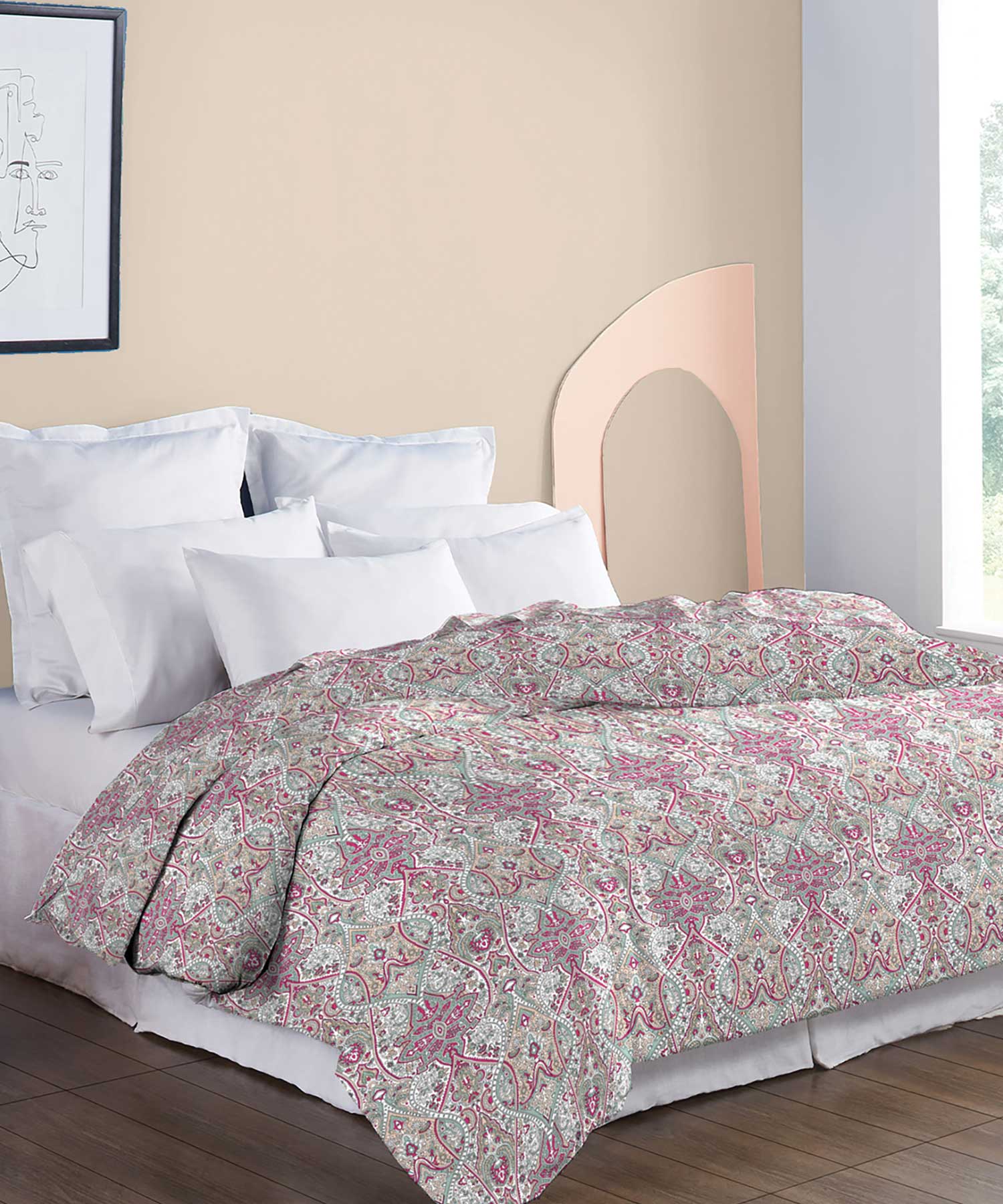 Soft Comfort Double AC Comforter, Victoria|210 TC-200 GSM Poly Cotton