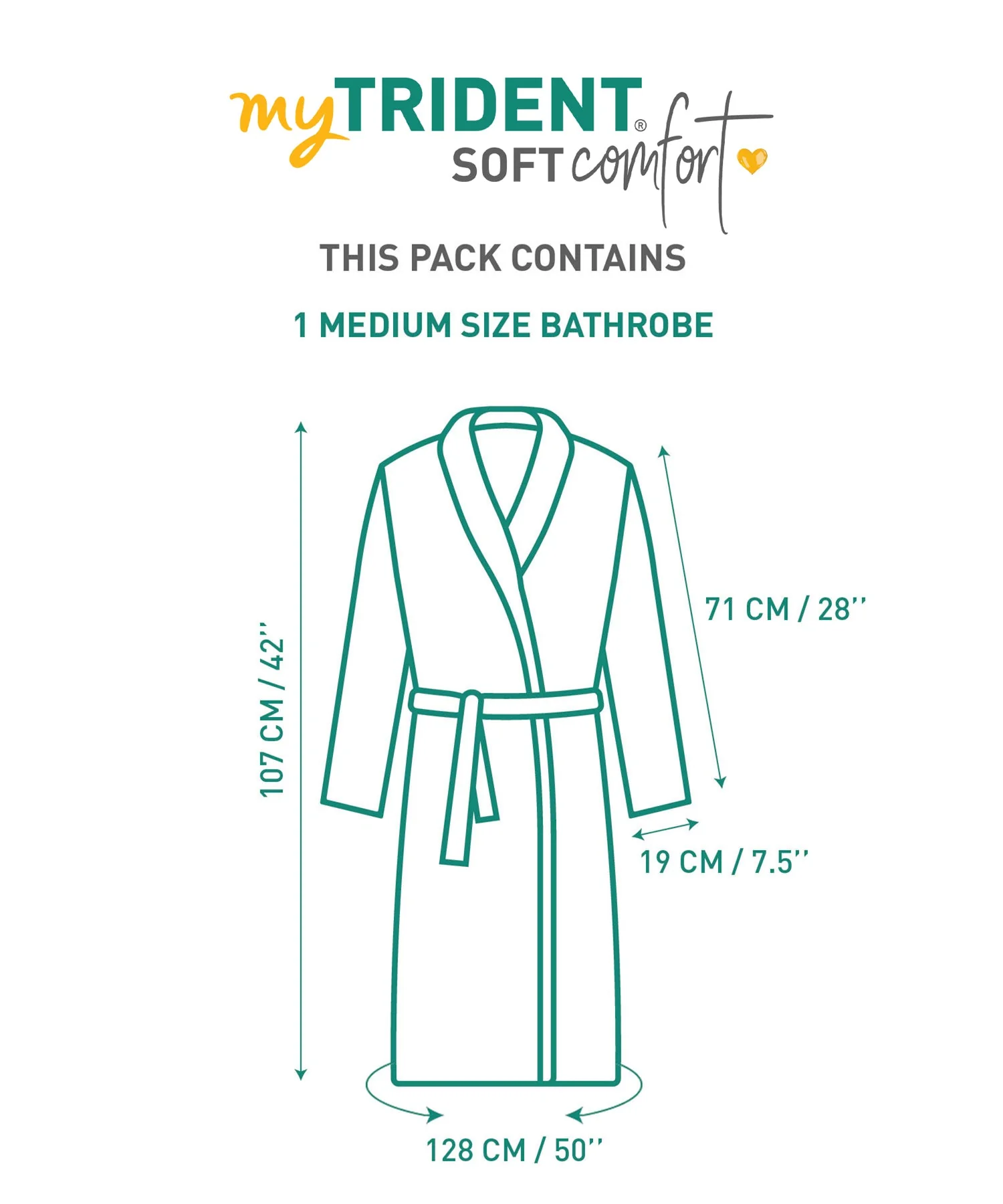Soft Comfort Unisex Medium Bathrobe, Dream White| 300 GSM Cotton| Sheared Velvet Touch - Image 7