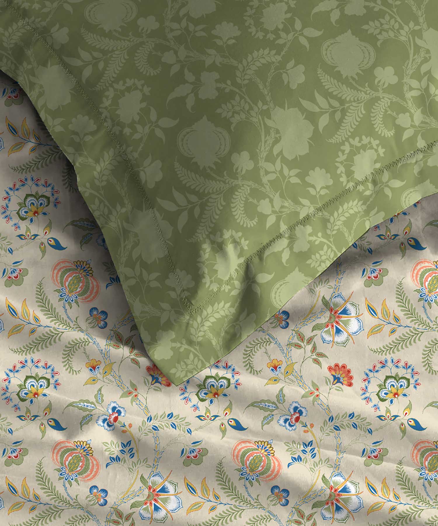 Soft Comfort Pillow Covers Set, English Chintz| 210 TC Cotton - Image 5
