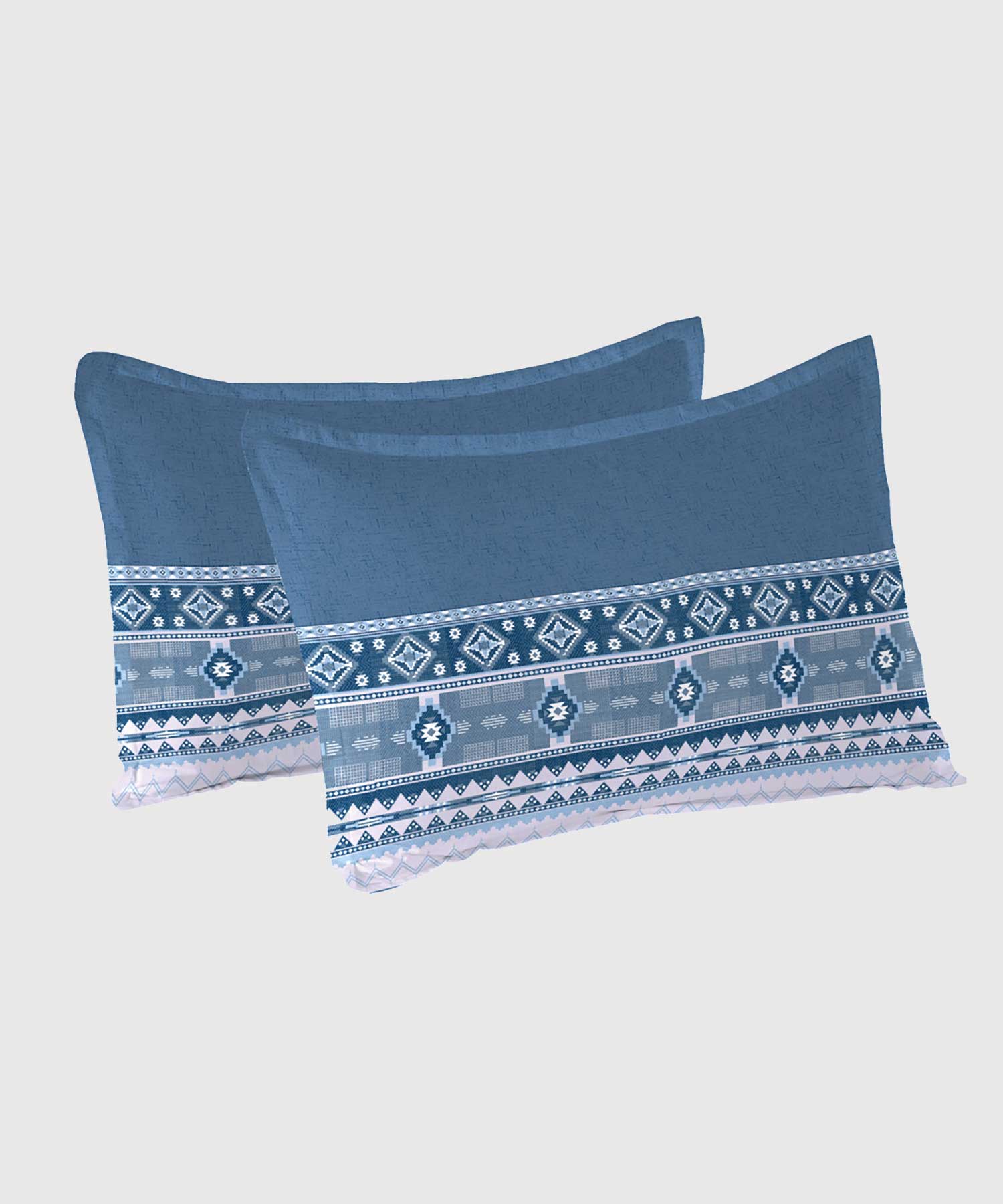 Soft Comfort Pillow Covers Set, Ice Dust| 210 TC Cotton - Image 3