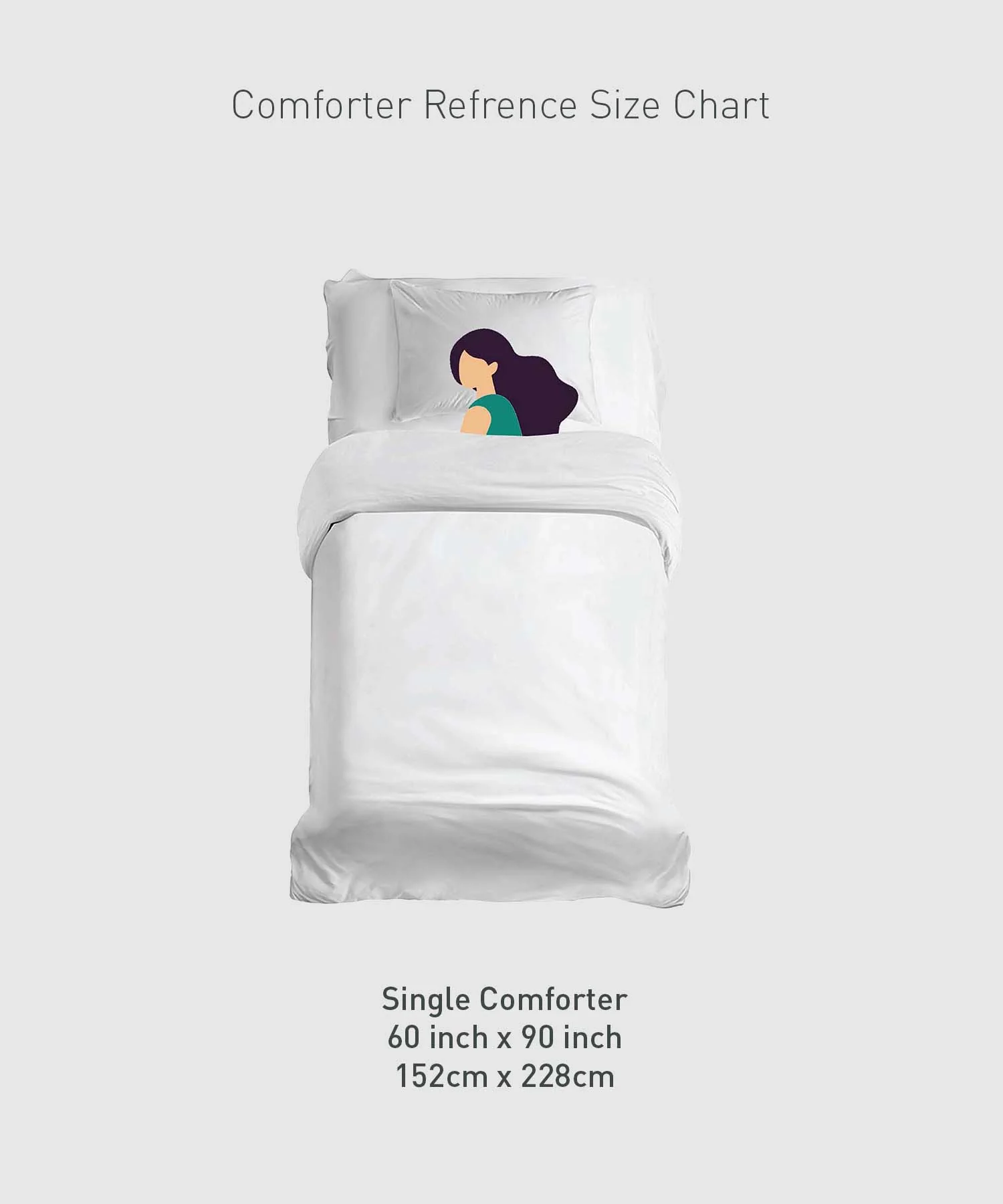 Soft Comfort Solid Single AC Comforter, Blue Fog|200 GSM Micro Polyester|Reversible - Image 6