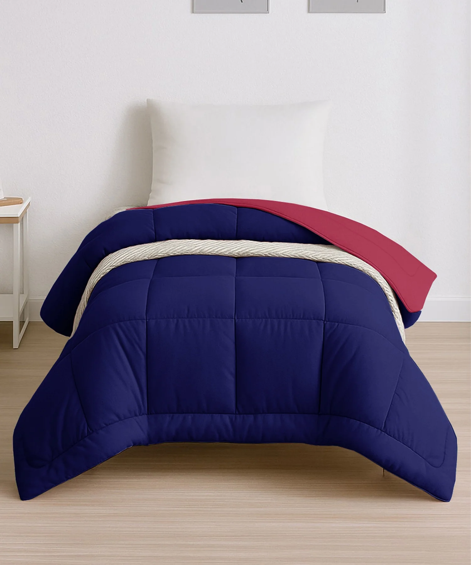Soft Comfort Solid Single AC Comforter, French Roast|200 GSM Micro Polyester|Reversible - Image 2