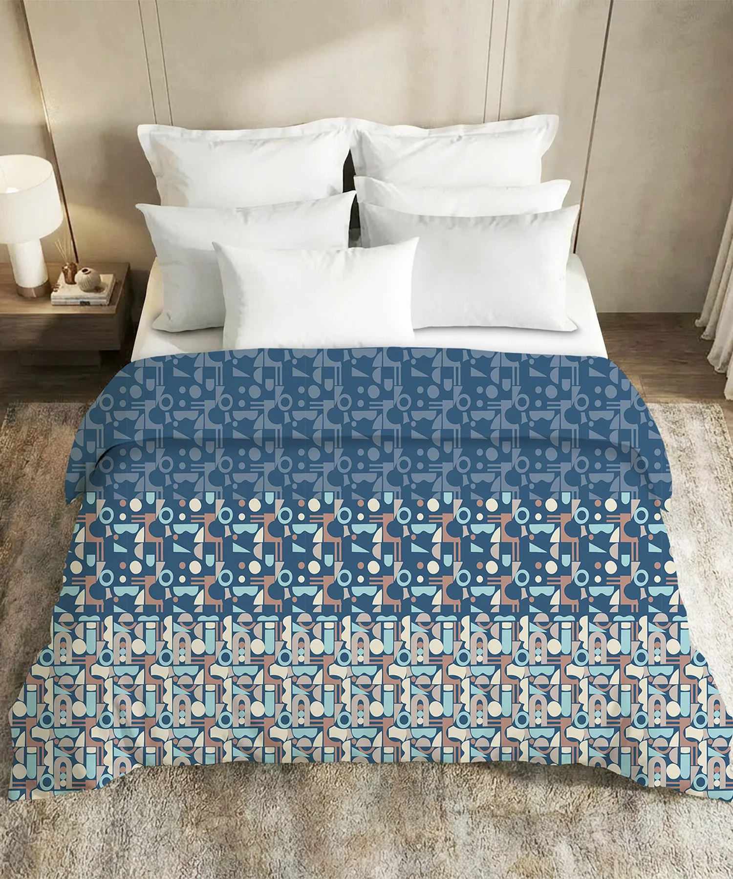 Soft Comfort Double AC Comforter, Deco Dusk |200 GSM Cotton - Image 3