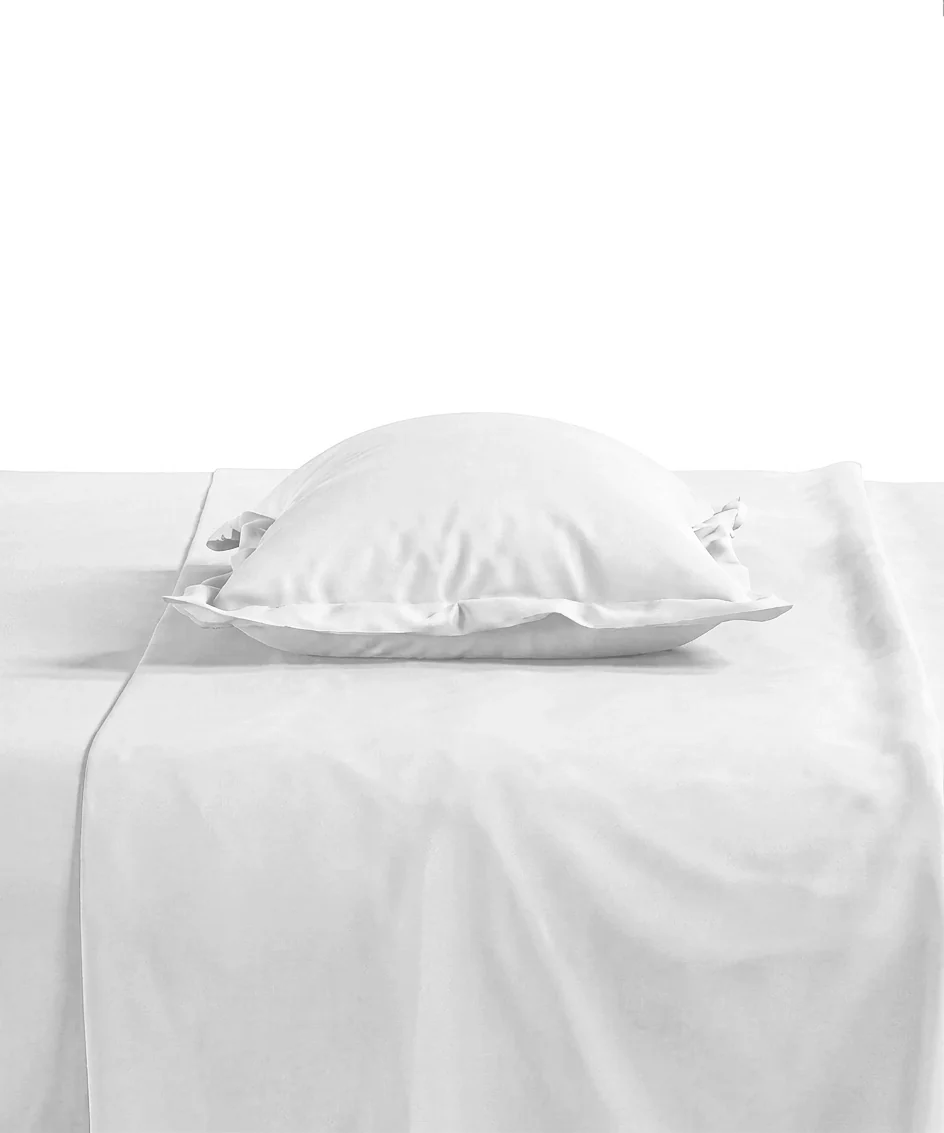 Style me Solid King Bedsheet, White |180 TC Cotton|2 Pillow Covers|Solid - Image 5