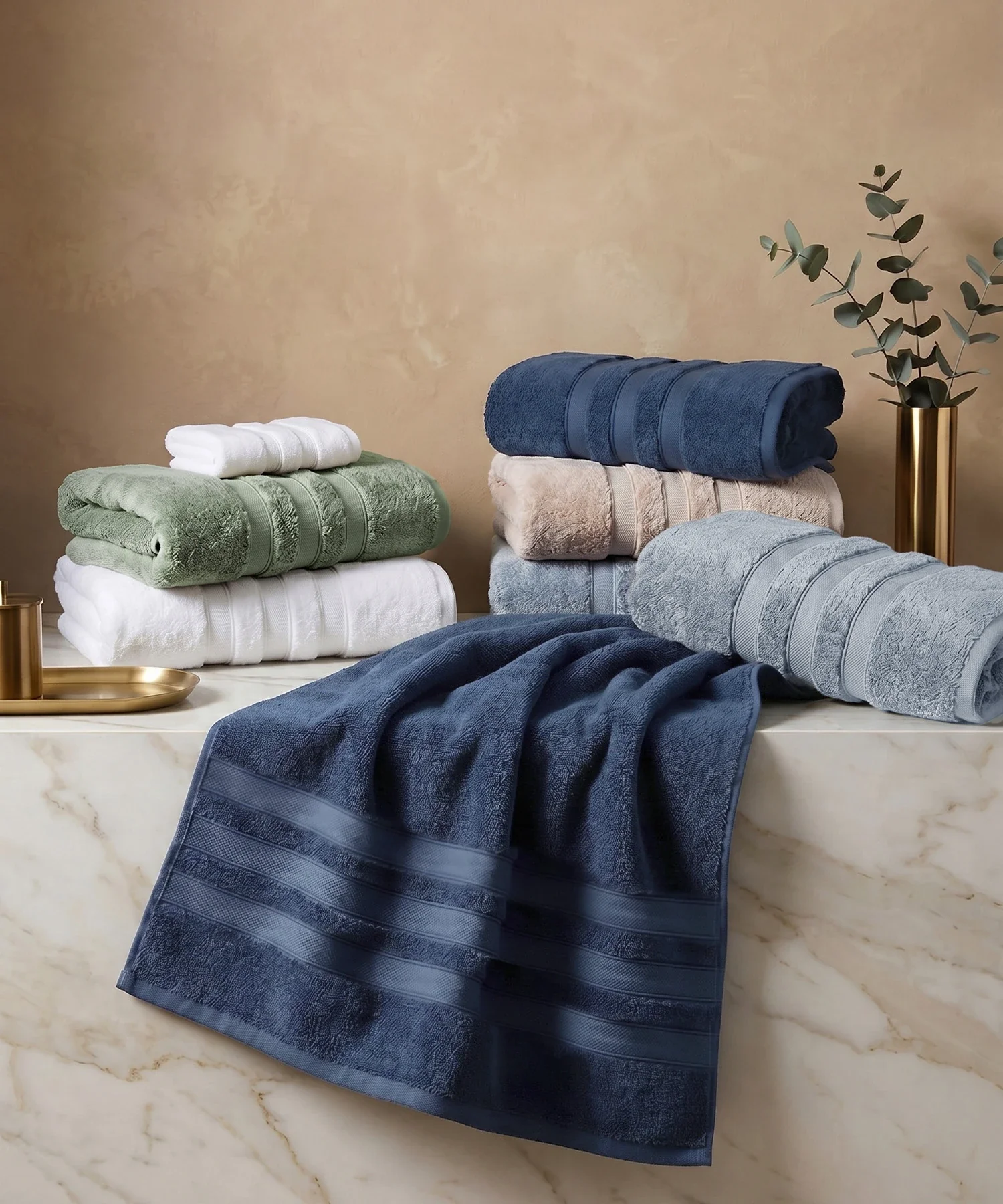 Luxehome Supima Cotton Bath Towel, White| 600 GSM | 100% Supima Cotton - Image 8