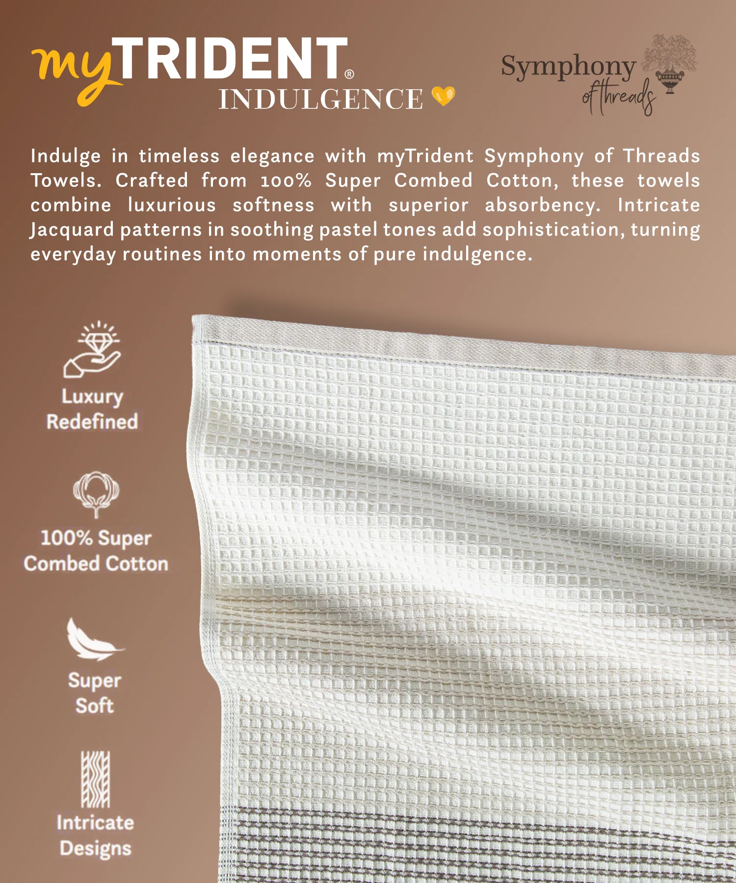 Symphony of Threads 1Pc Bath Towel, Aven| 625 GSM Cotton - Image 6