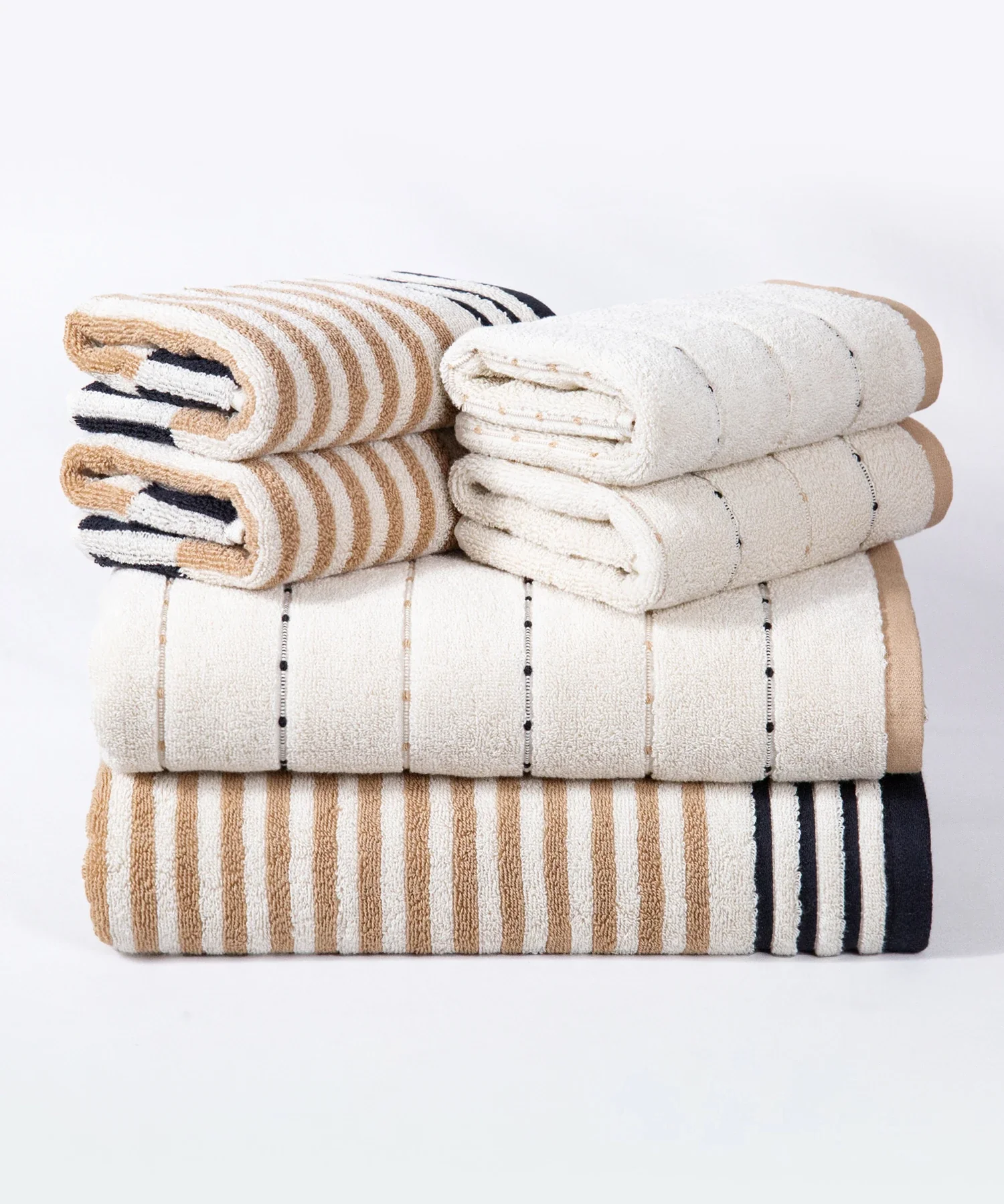 Symphony of Threads 6Pc Towel Set, Thrive-Ligne| 625 GSM Cotton - Image 2
