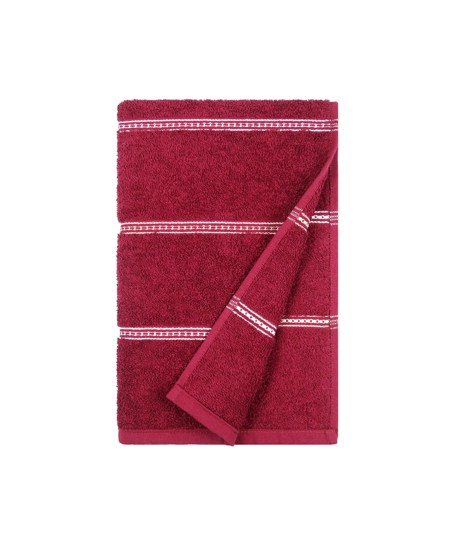 Urban Comfort Bath Towel, Rosie Wine| 450 GSM Cotton|Dry Fast - Image 3