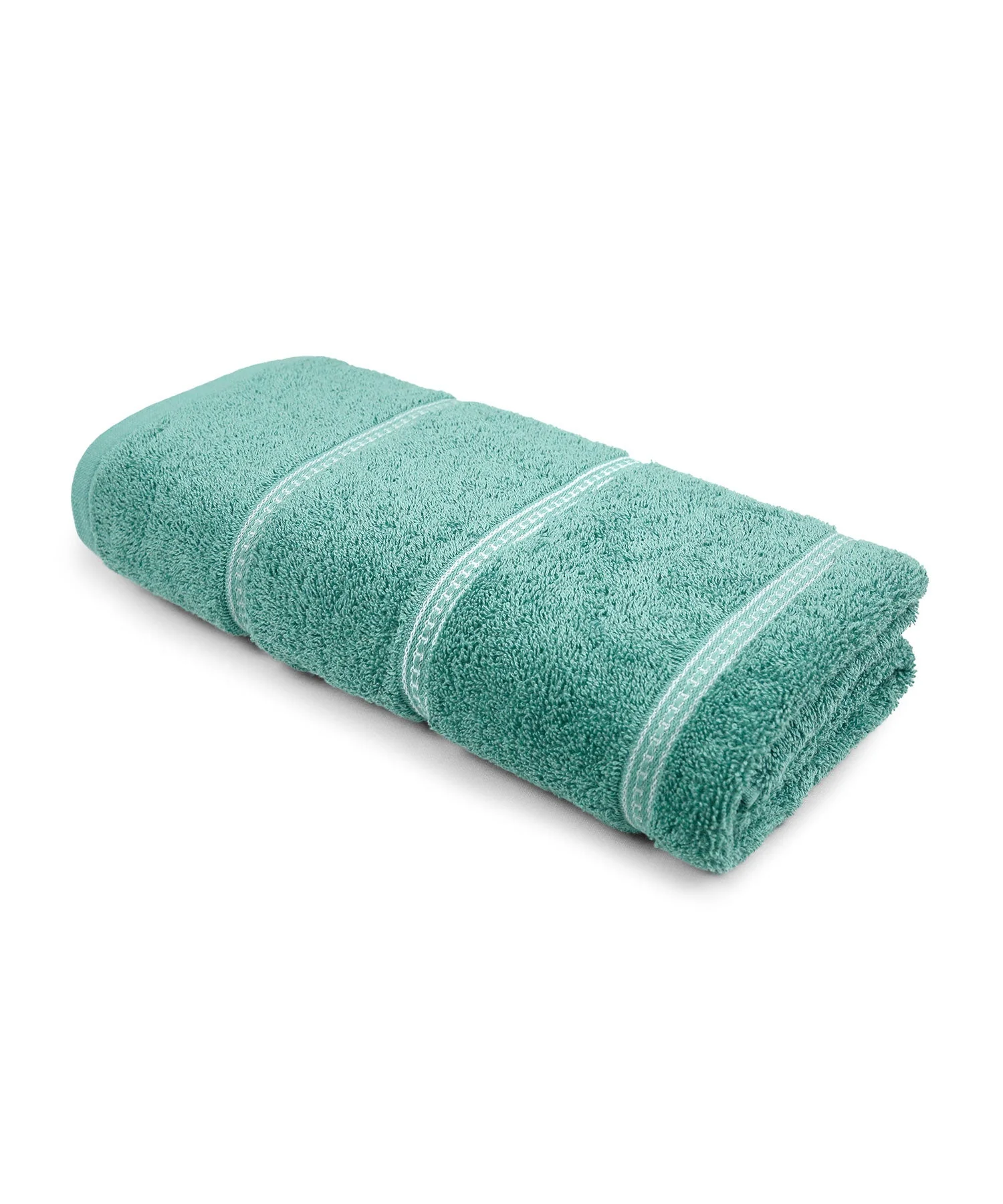 Urban Comfort Bath Towel, Shell Green| 450 GSM Cotton|Dry Fast - Image 2