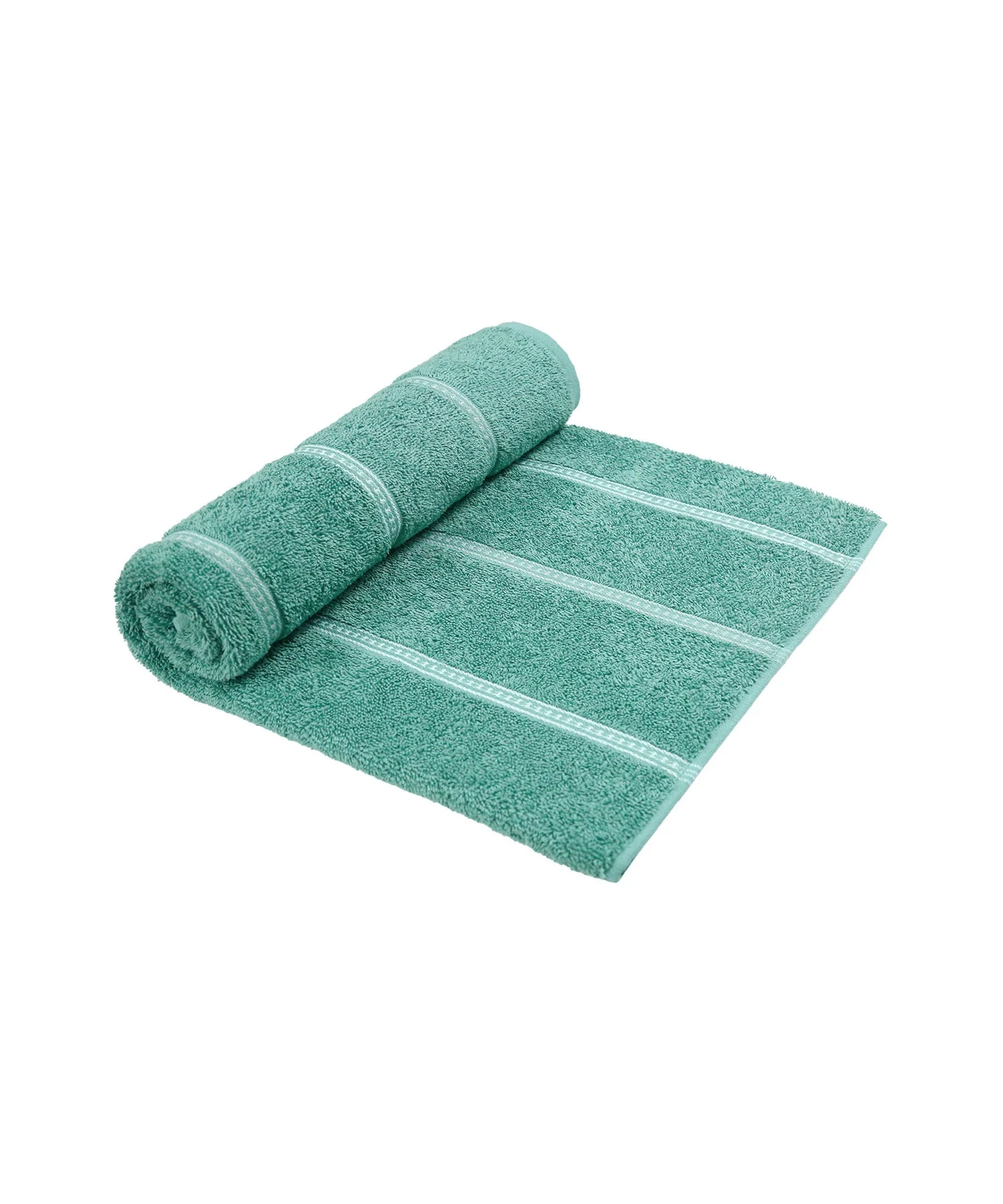 Urban Comfort Bath Towel, Shell Green| 450 GSM Cotton|Dry Fast - Image 4