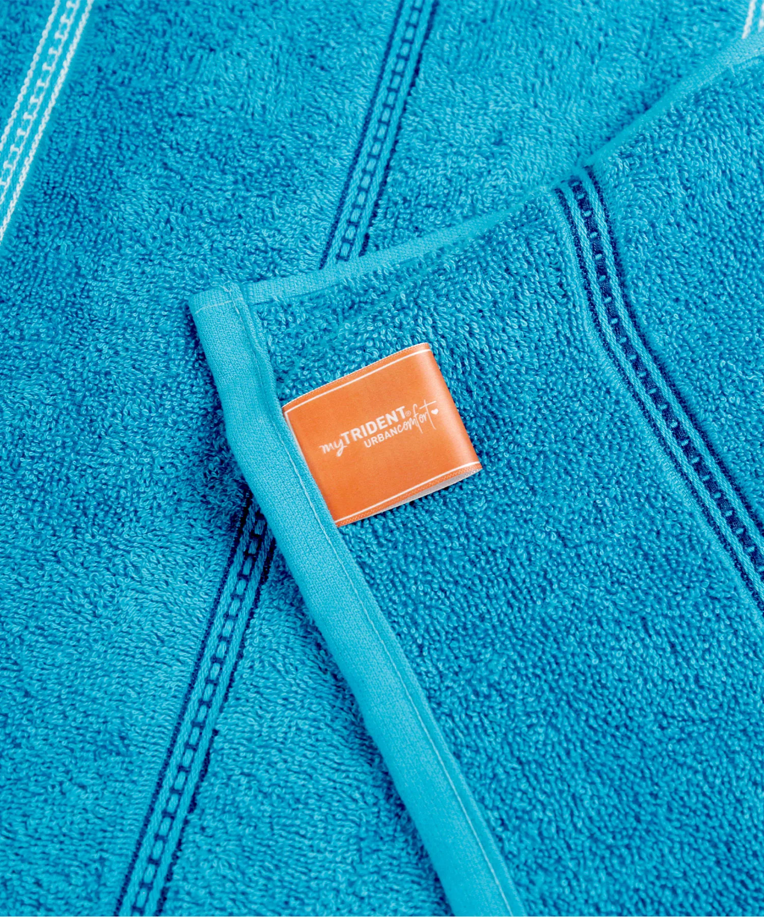 Urban Comfort Bath Towel, Tiffany Teal| 450 GSM Cotton|Dry Fast - Image 7