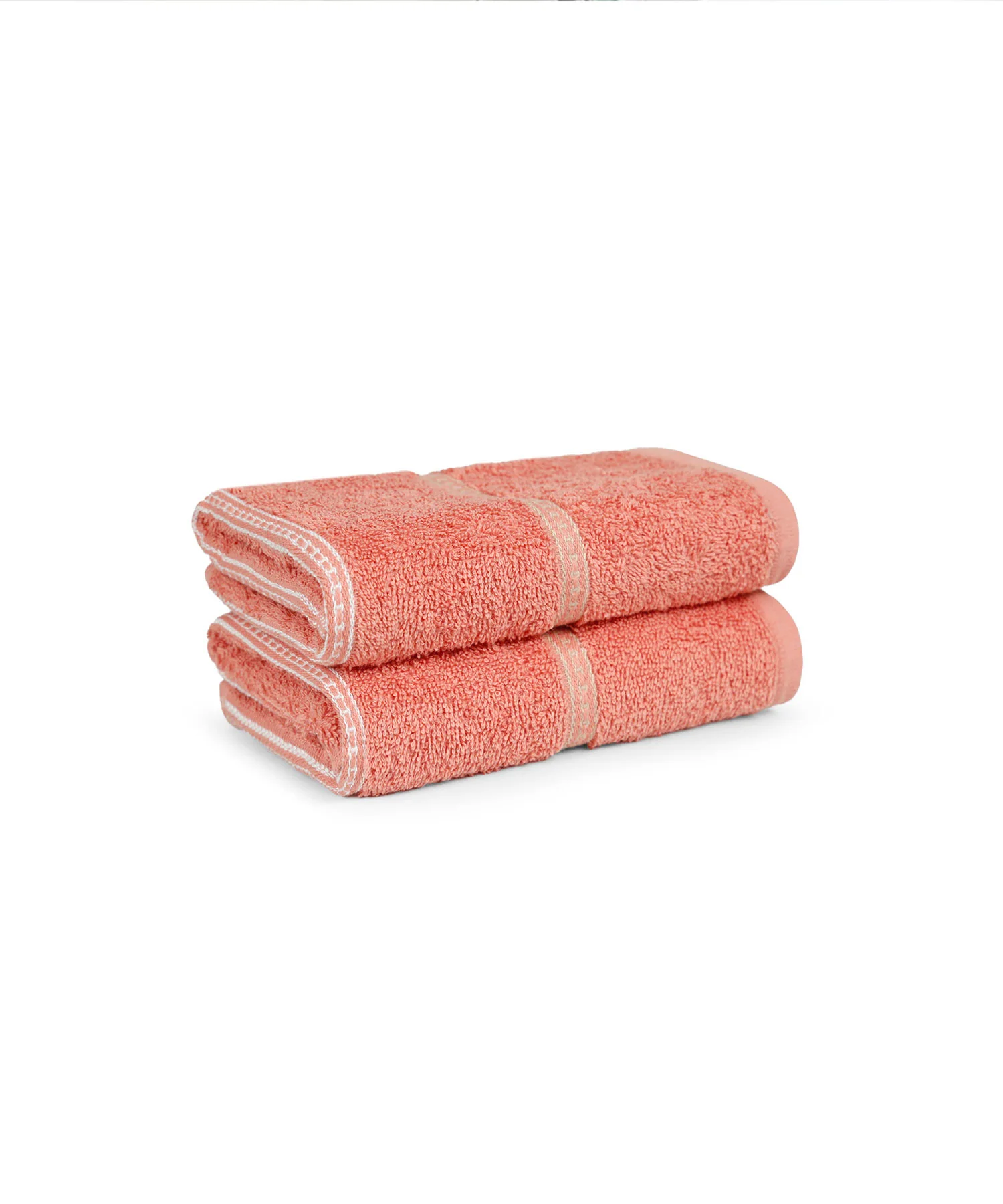 Urban Comfort 2 Pc Hand Towel Set, Brick Red| 450 GSM Cotton|Dry Fast - Image 2