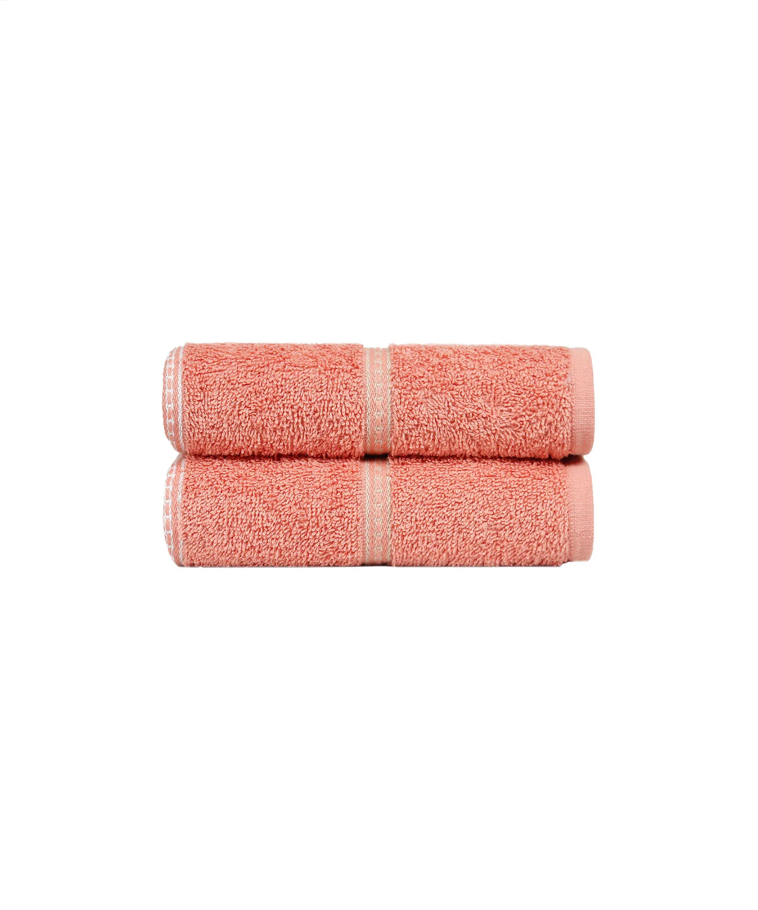 Urban Comfort 2 Pc Hand Towel Set, Brick Red| 450 GSM Cotton|Dry Fast - Image 3