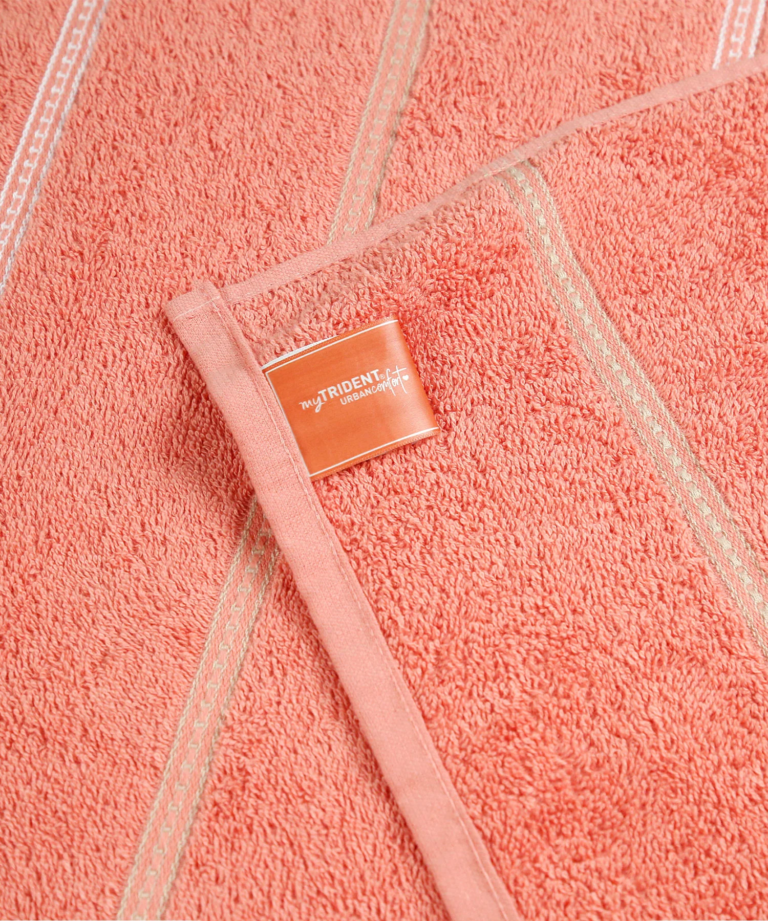 Urban Comfort 2 Pc Hand Towel Set, Brick Red| 450 GSM Cotton|Dry Fast - Image 4