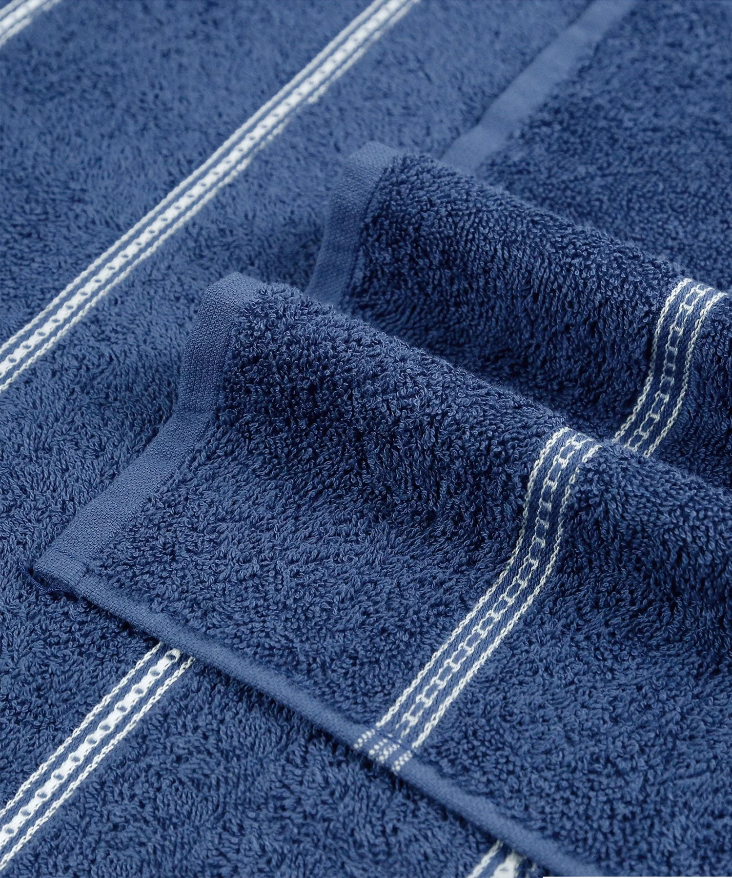 Urban Comfort 2 Pc Hand Towel Set,Doodle Blue| 450 GSM Cotton|Dry Fast - Image 6