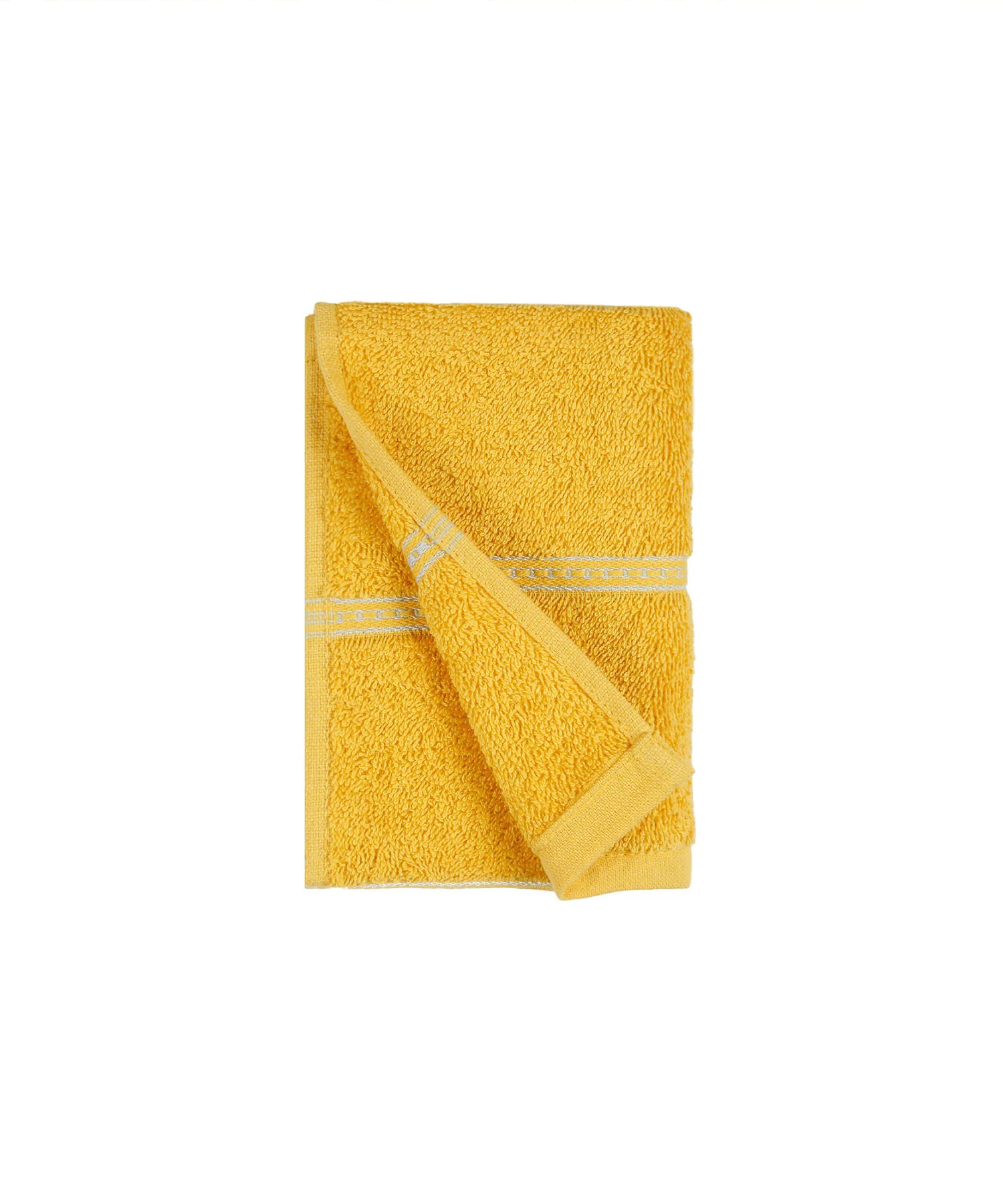Urban Comfort 2 Pc Hand Towel Set, Drama Yellow| 450 GSM Cotton|Dry Fast - Image 5
