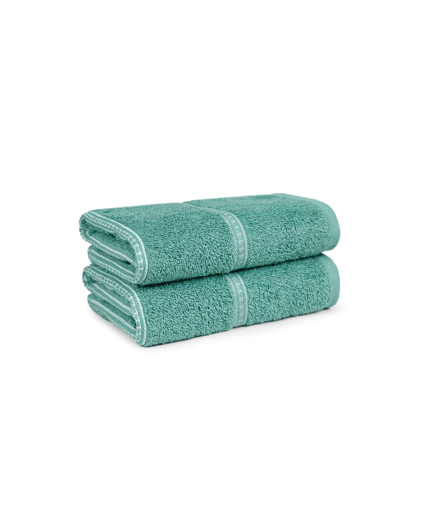 Urban Comfort 2 Pc Hand Towel Set, Shell Green| 450 GSM Cotton|Dry Fast - Image 2