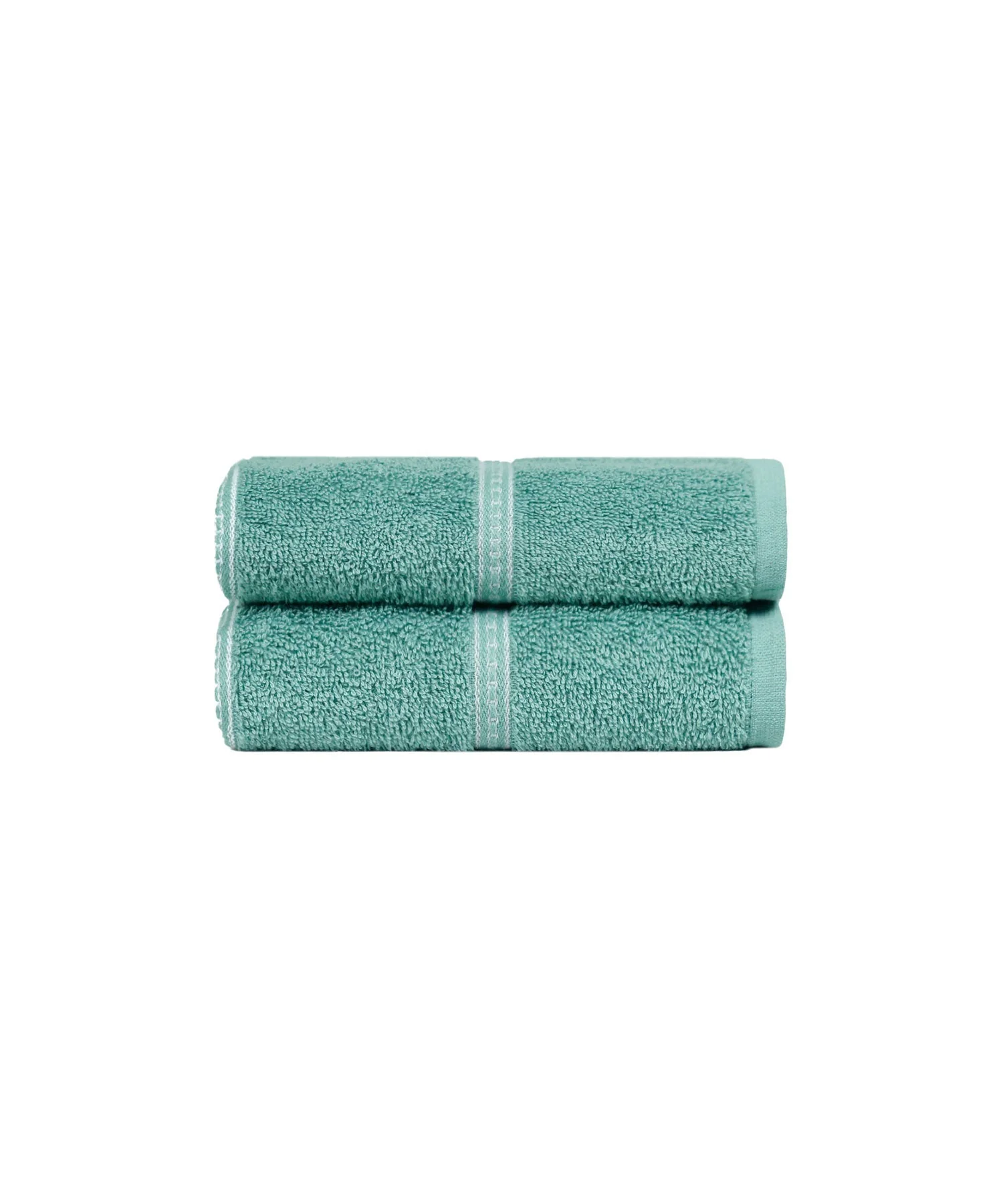 Urban Comfort 2 Pc Hand Towel Set, Shell Green| 450 GSM Cotton|Dry Fast - Image 3