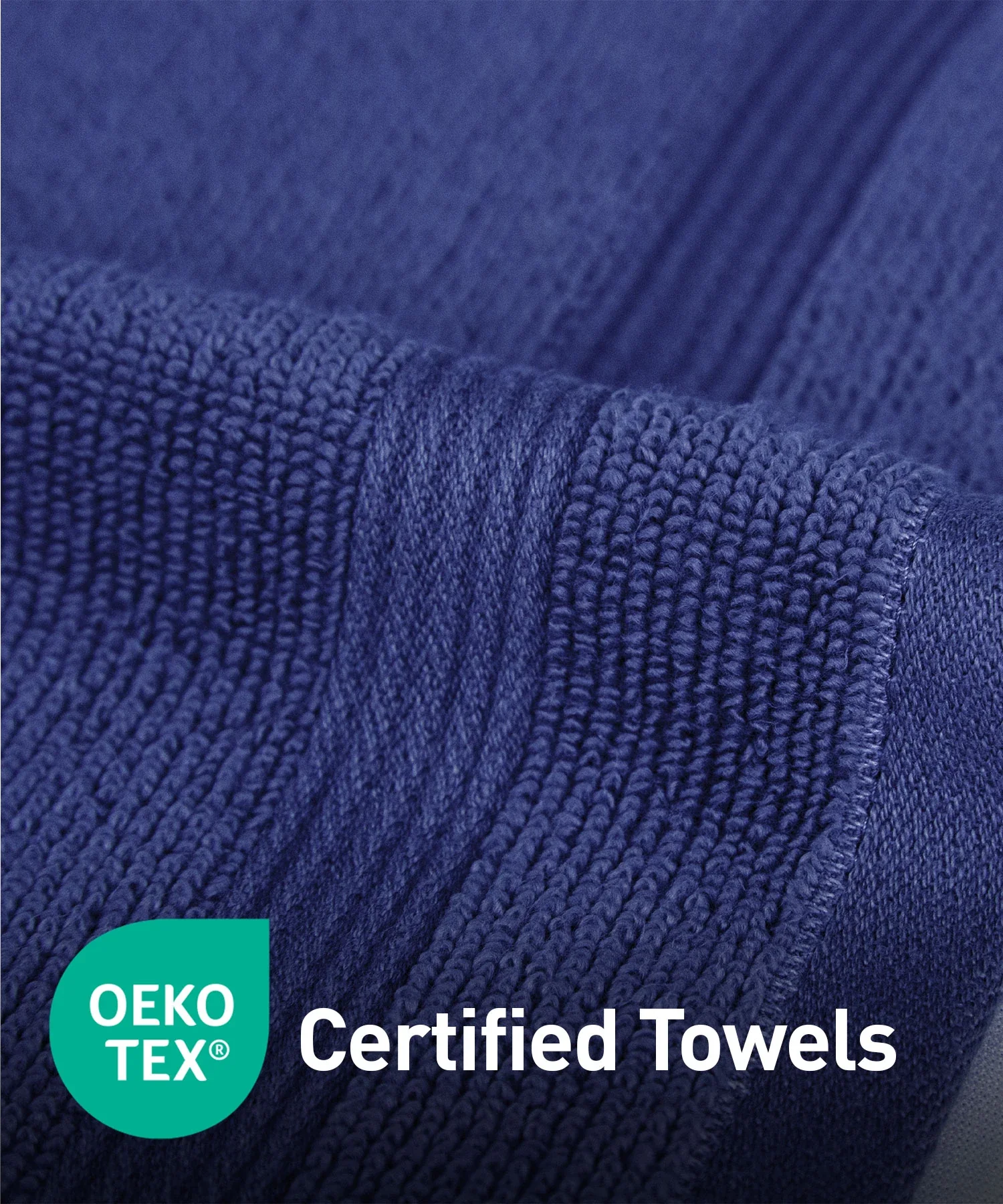 Urban Comfort 6Pc Face Towel Set, New Navy| 450 GSM | 100% Cotton - Image 5