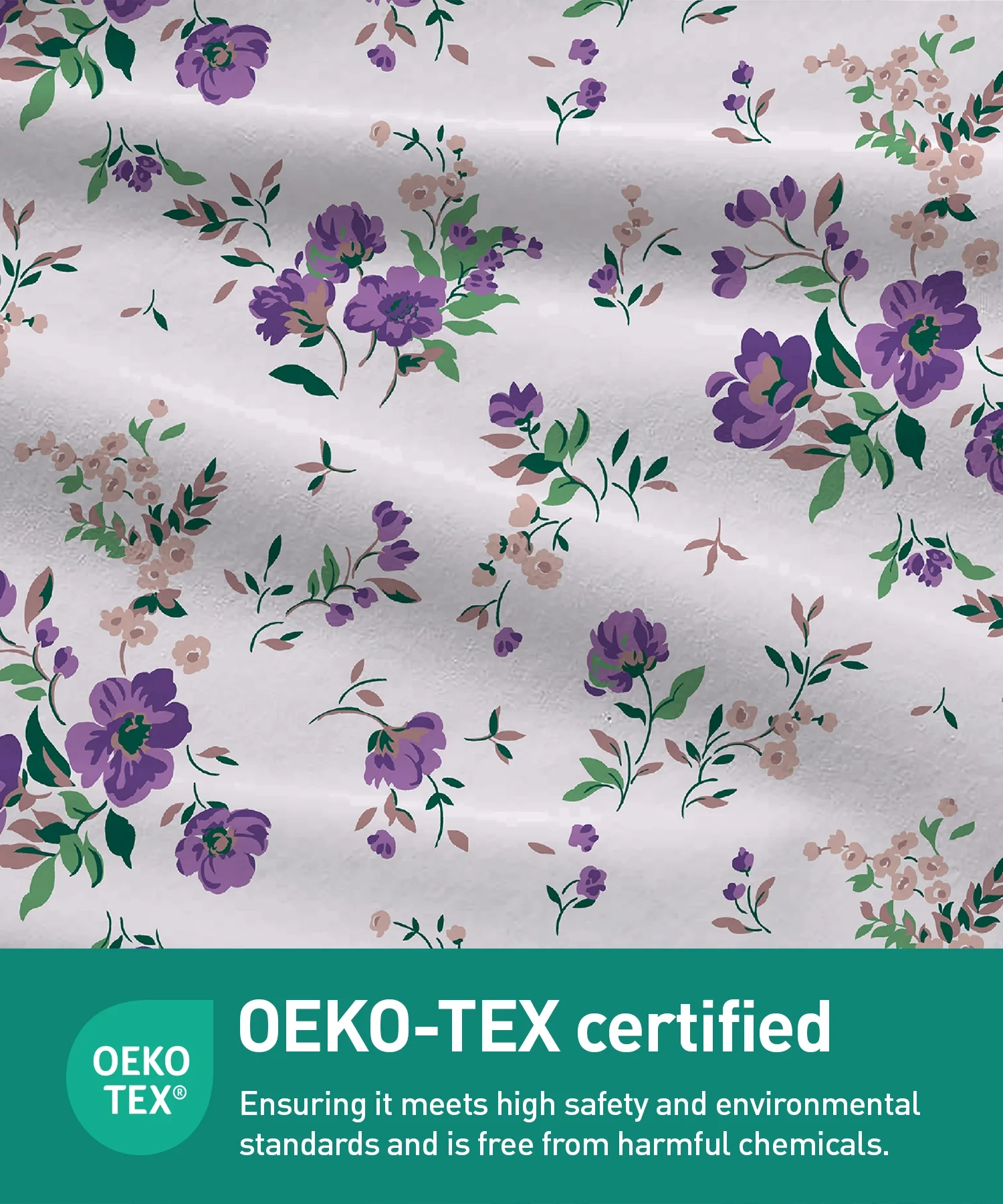 Urban Comfort Queen Bedsheet Set, Sunset Purple |144 TC Cotton| 2 Pillow Covers - Image 7
