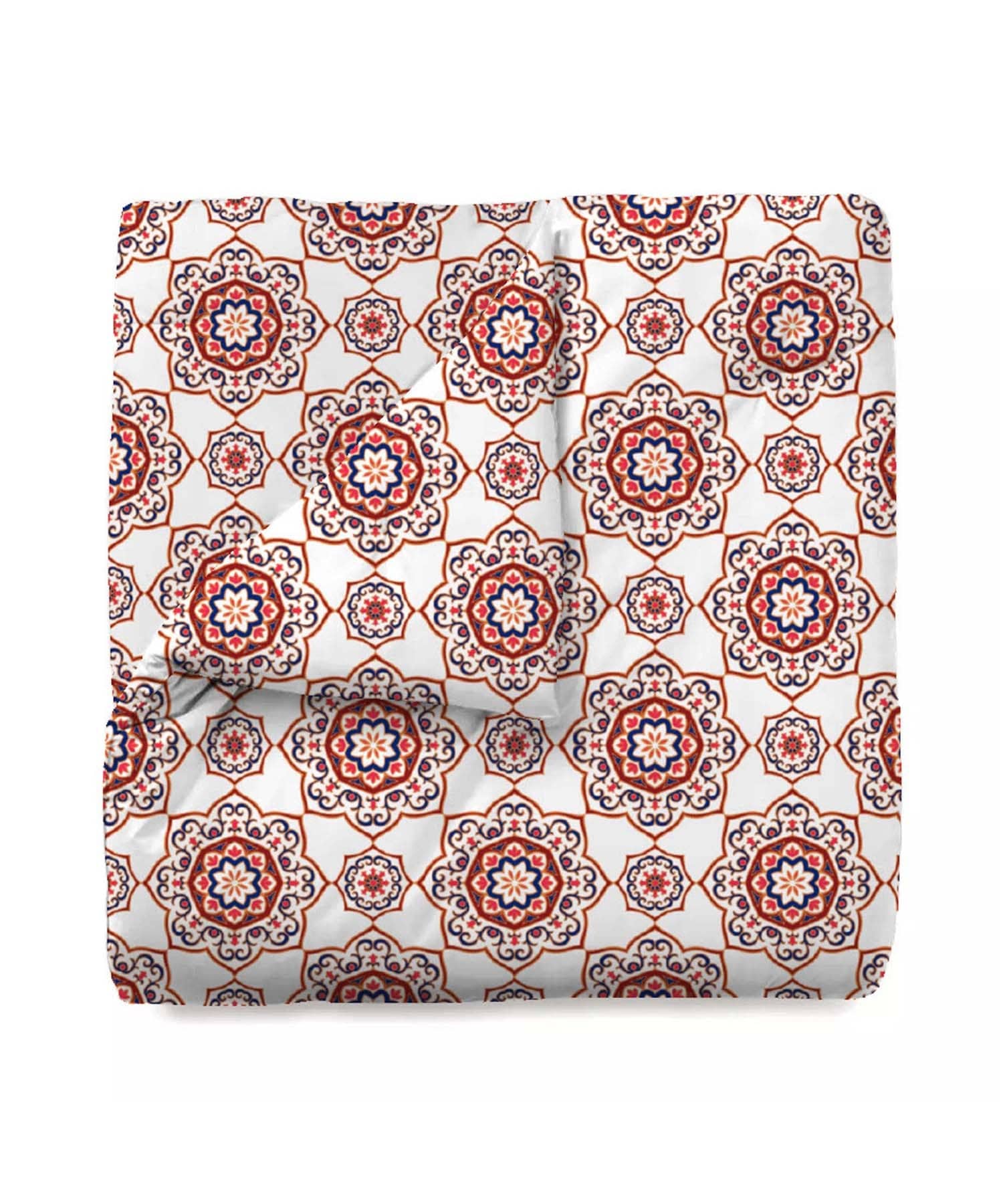 Urban Comfort Double AC Comforter, Majestic Mandala Red|120 GSM Cotton - Image 3