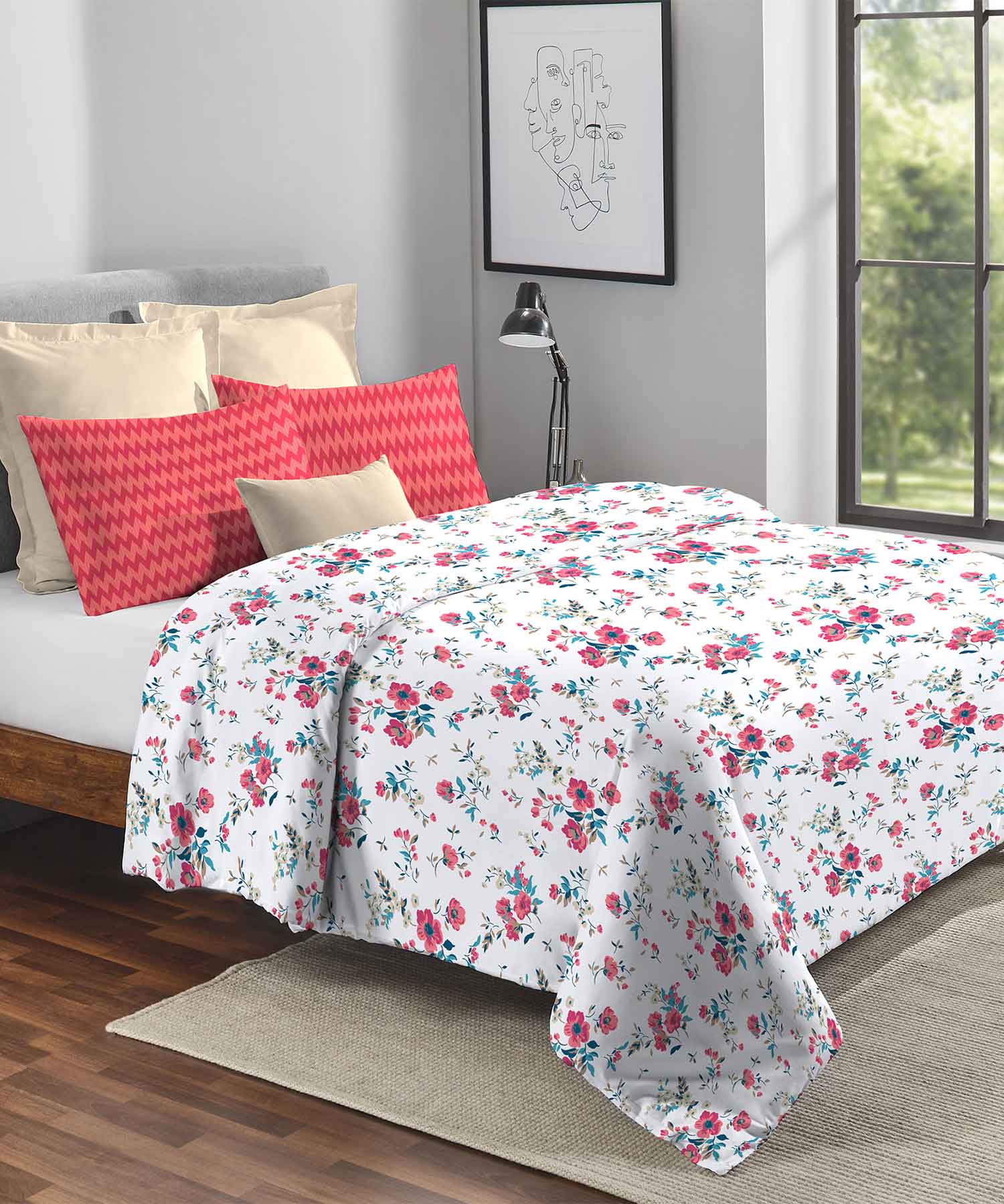 Urban Comfort Double AC Comforter, Sunset Magenta |120GSM Cotton