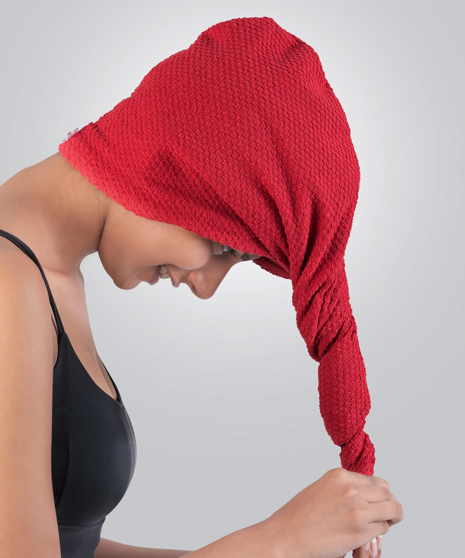 Urban Comfort Headwrap, Tango Red | 240 GSM Cotton - Image 3