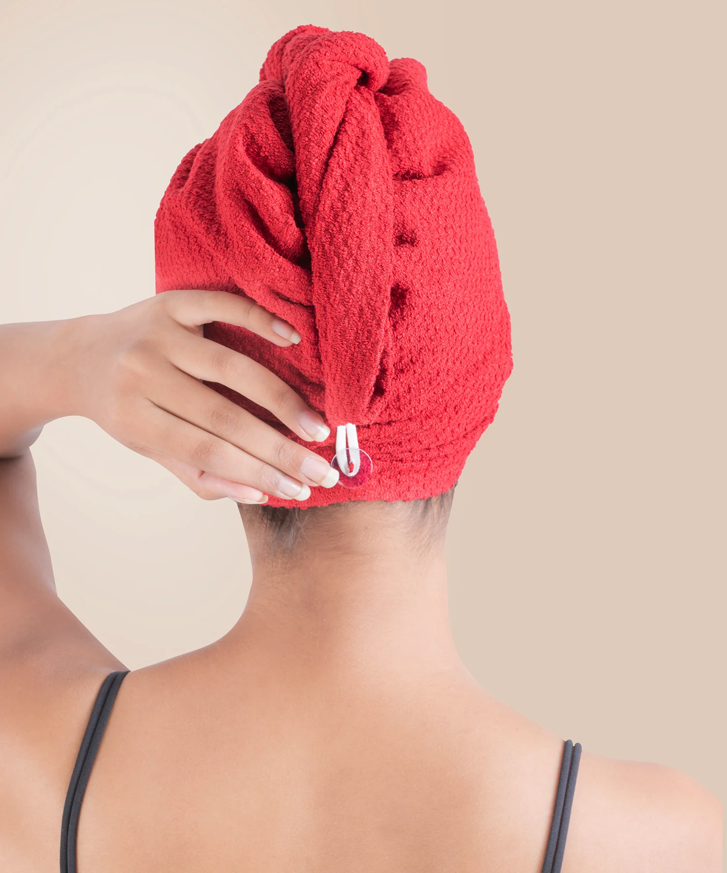 Urban Comfort Headwrap, Tango Red | 240 GSM Cotton - Image 4