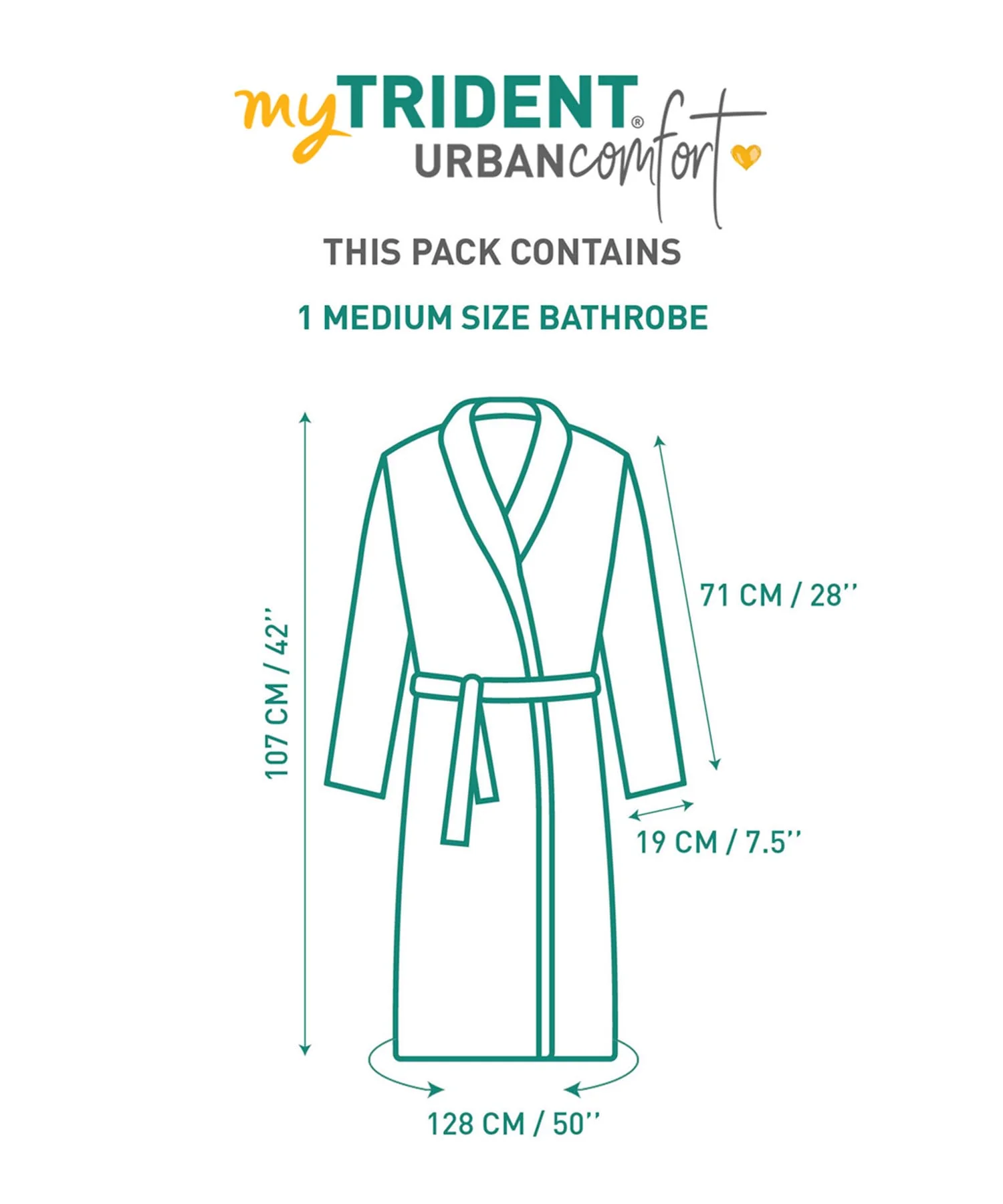 Urban Comfort Unisex Medium Bathrobe, Lunar Rock | 240 GSM Cotton - Image 8