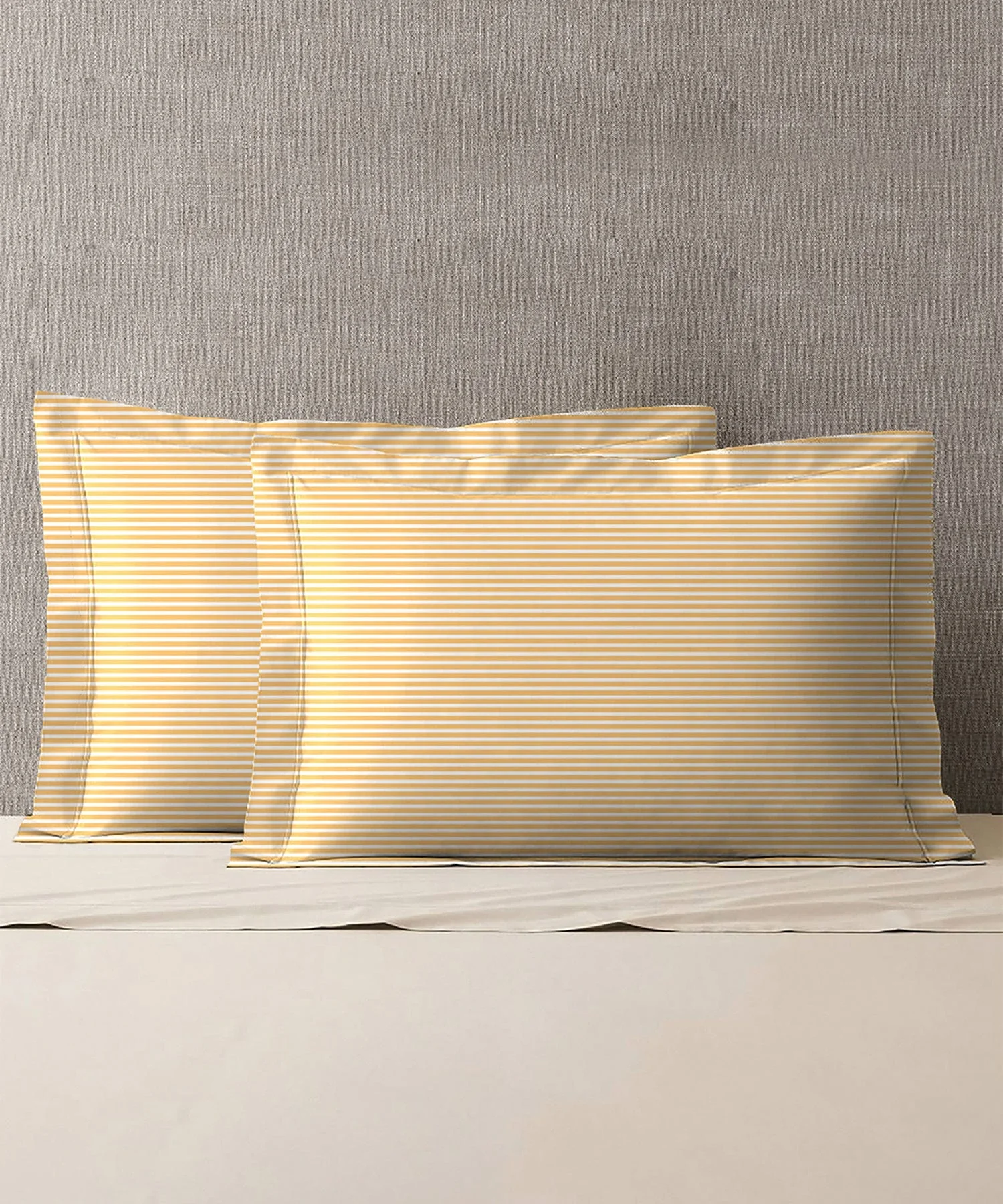 Urban Comfort Pillow Covers Set, Gardenia Blooms Blue| 144 TC Cotton - Image 3