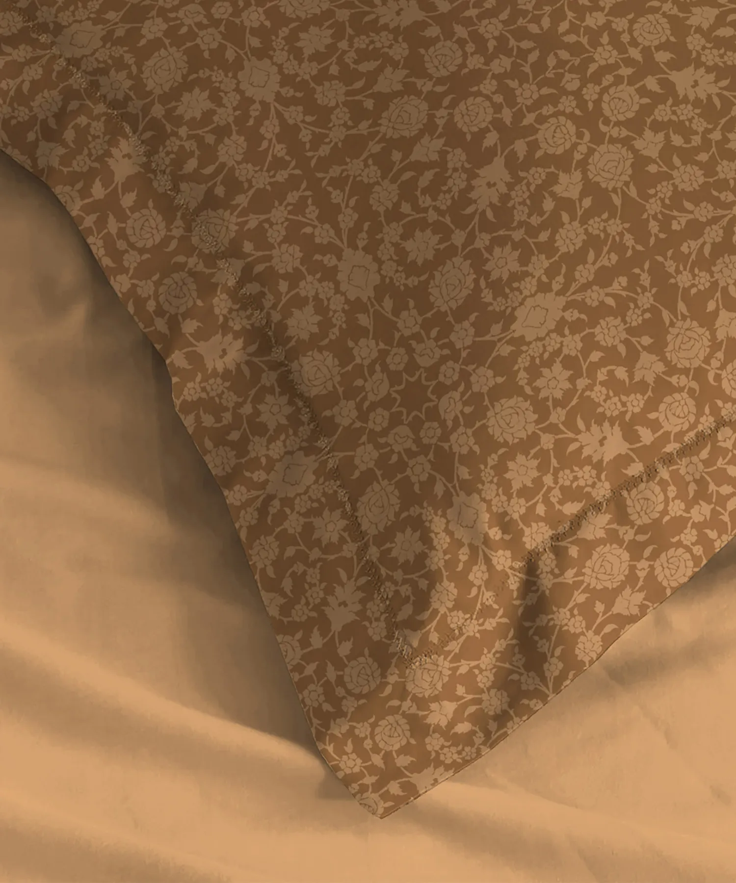 Urban Comfort Pillow Covers Set, Classic Amber| 144 TC Cotton - Image 3