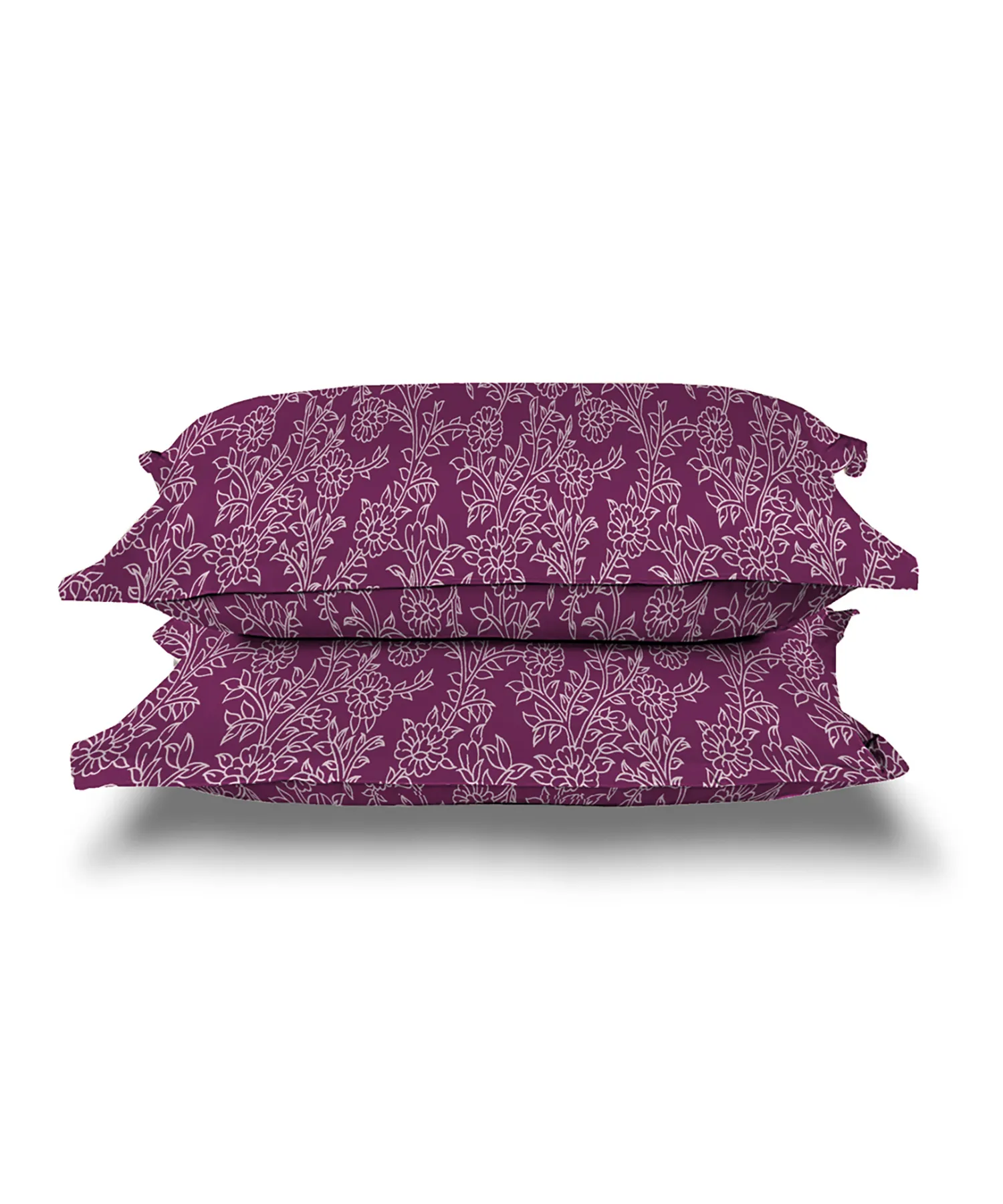 Urban Comfort Pillow Covers Set, Desert Gardern Pink| 144 TC Cotton - Image 4