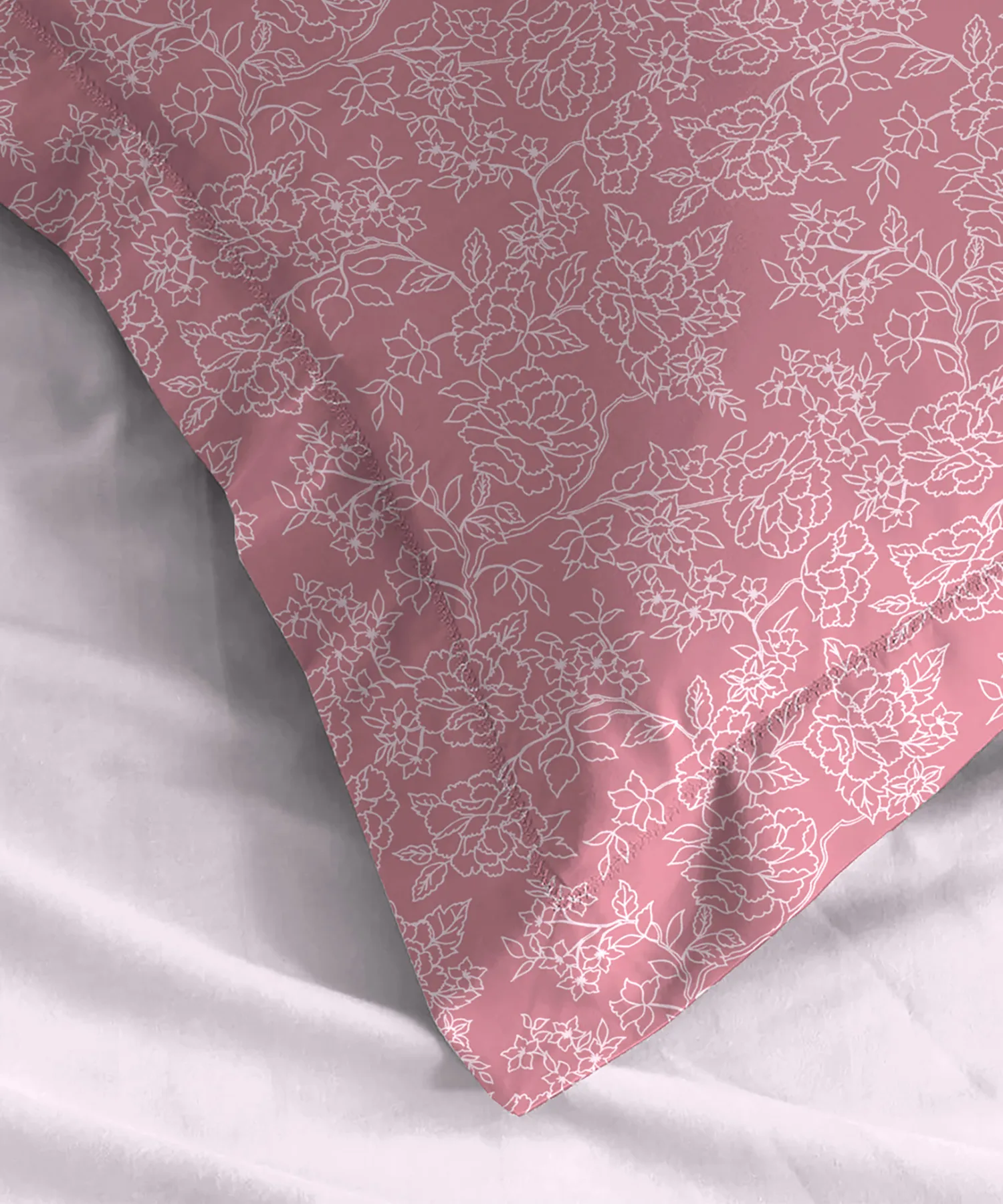 Urban Comfort Pillow Covers Set, Juliet Pink| 144 TC Cotton - Image 3