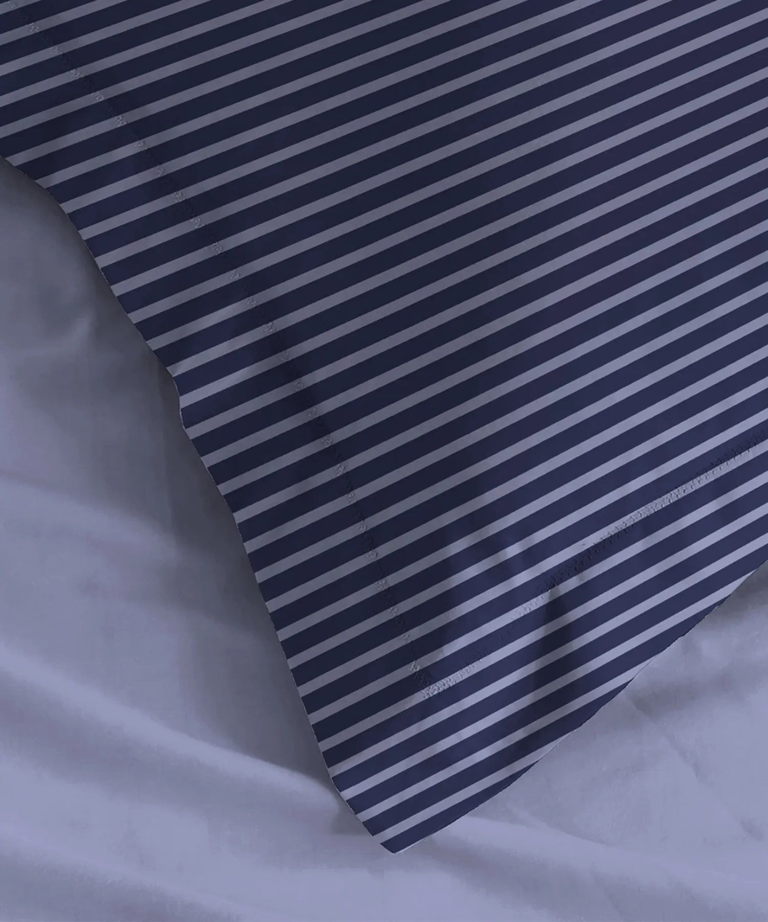Urban Comfort Pillow Covers Set, Modern Indigo| 144 TC Cotton - Image 3