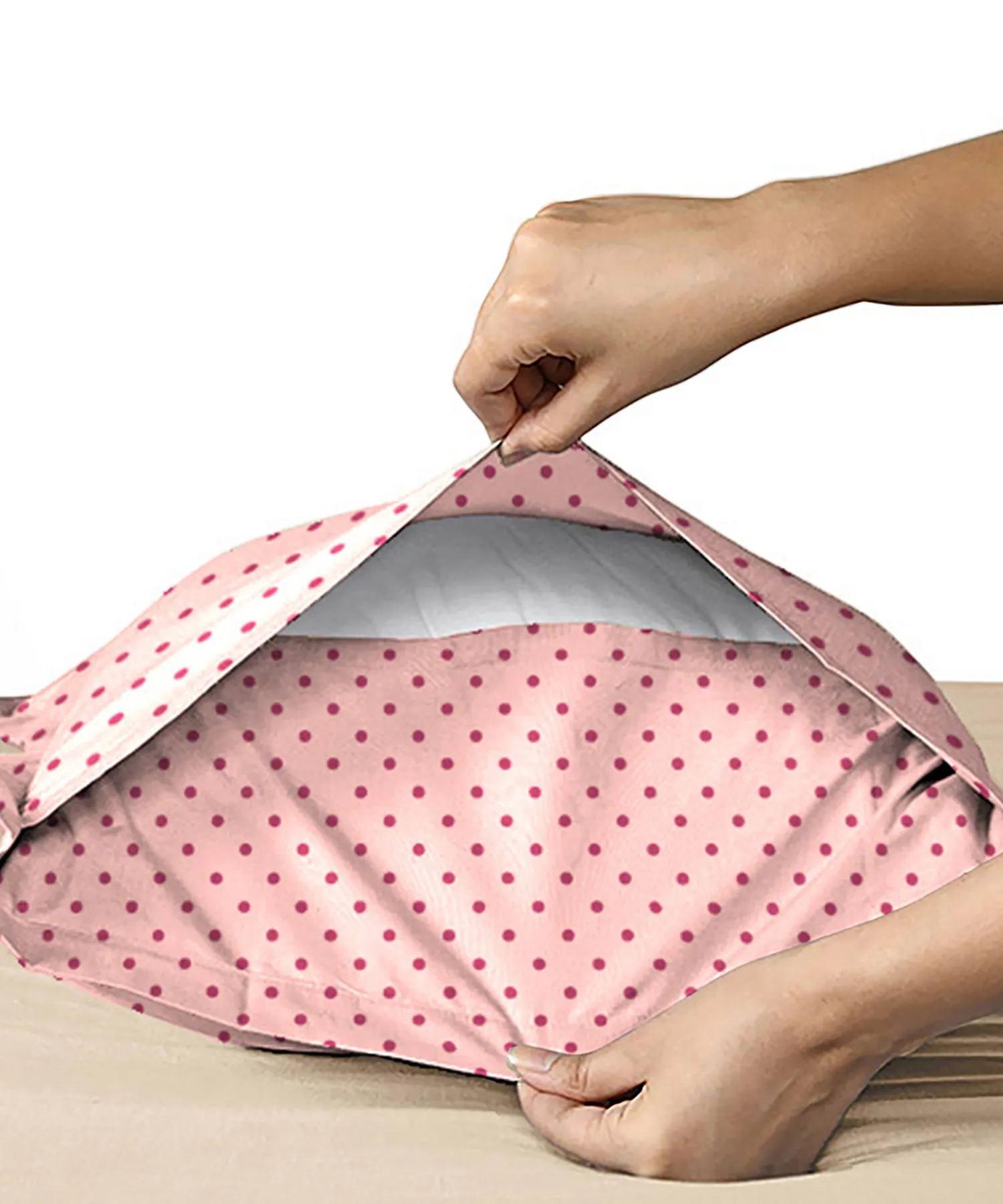 Urban Comfort Pillow Covers Set, Party Mood Pink| 144 TC Cotton - Image 5