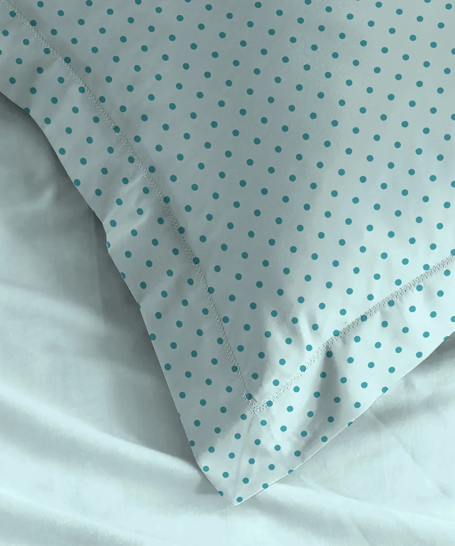 Urban Comfort Pillow Covers Set, Party Mood Teal| 144 TC Cotton - Image 3