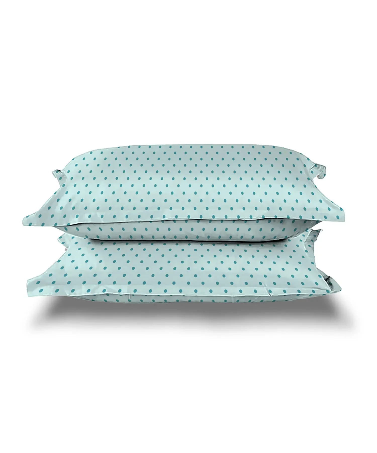 Urban Comfort Pillow Covers Set, Party Mood Teal| 144 TC Cotton - Image 4