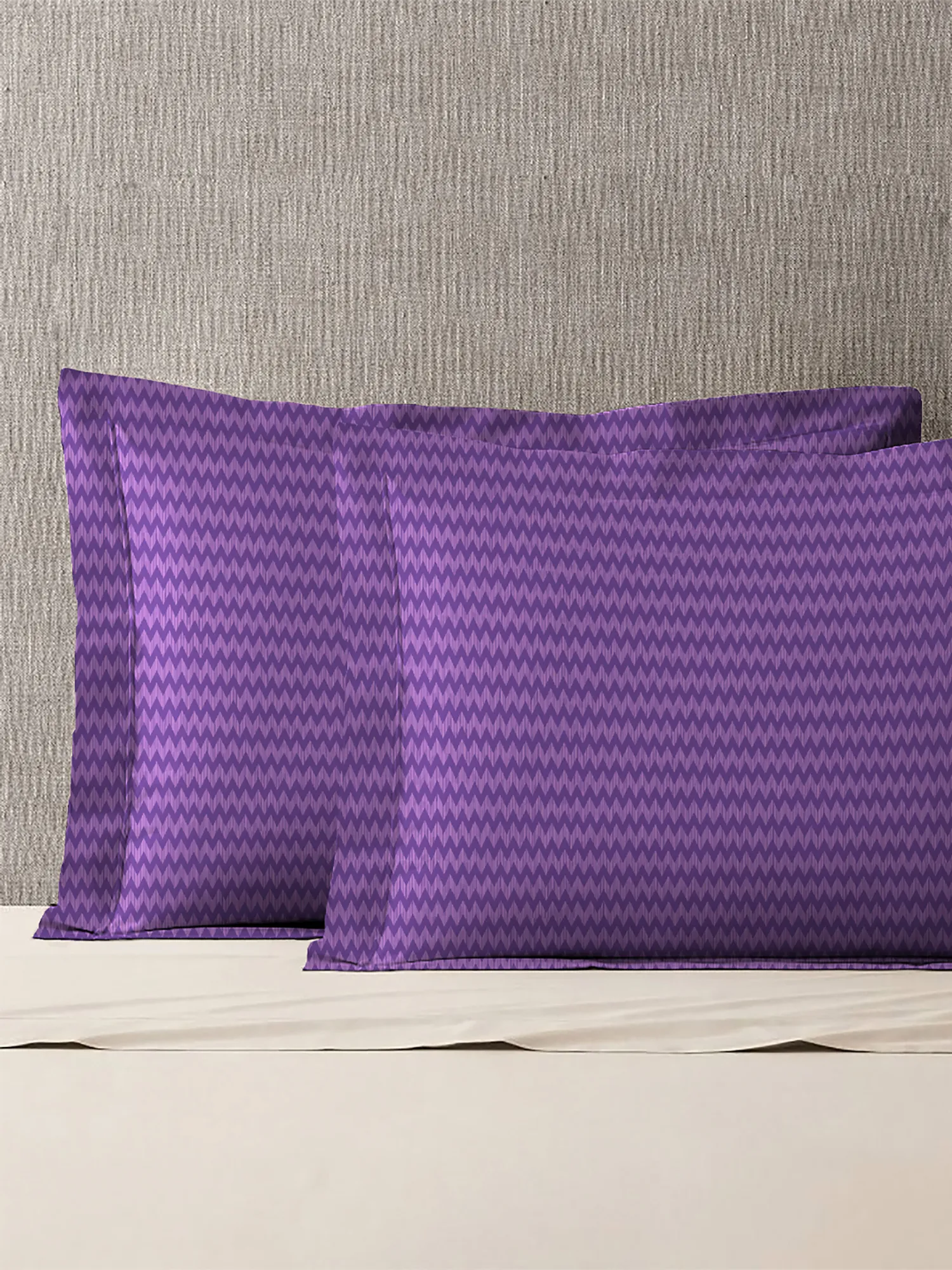 Urban Comfort Pillow Covers Set, Sunset Purple| 144 TC Cotton - Image 7