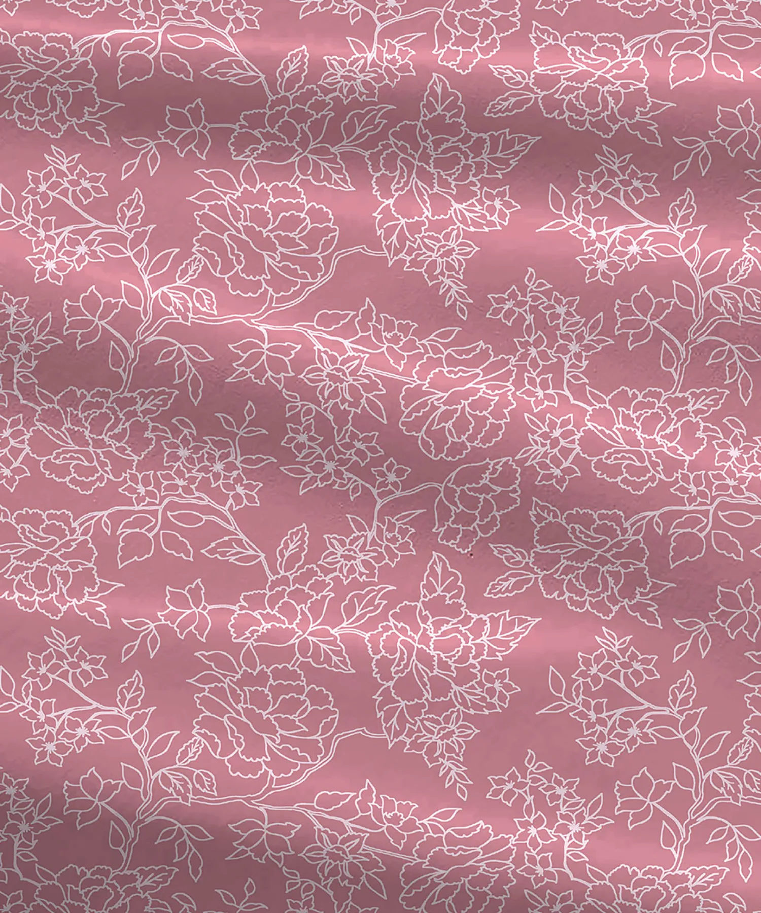 Urban Comfort Single Bedsheet Set, Juliet Pink|144 TC Cotton| 1 Pillow Covers - Image 5