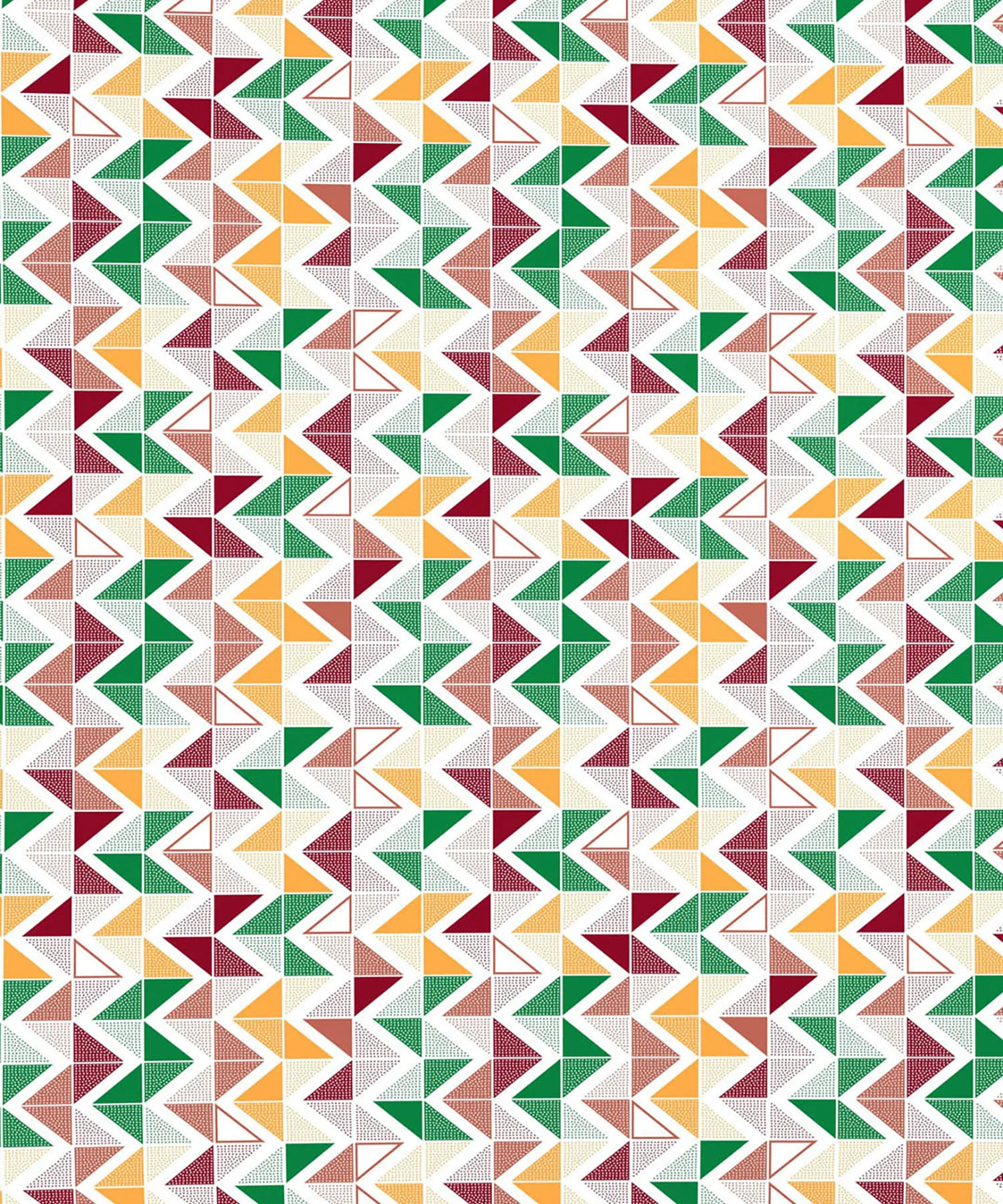 Urban Comfort Single Bedsheet Set, Trippy Triangles Red |144 TC Cotton| 2 Pillow Covers - Image 5