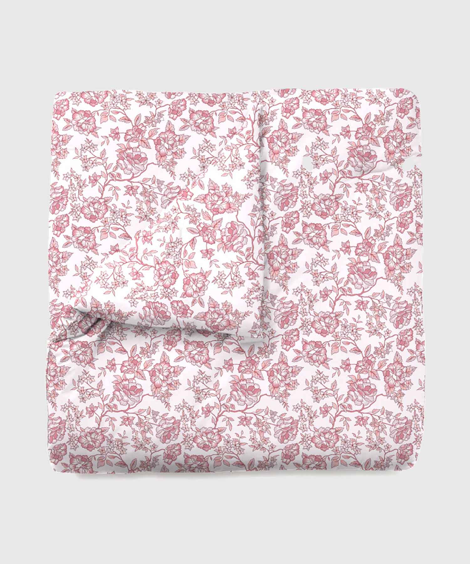Urban Comfort Juliet Pink Single AC Comforter, 120GSM, 100% Cotton, Floral, Pink - Image 3